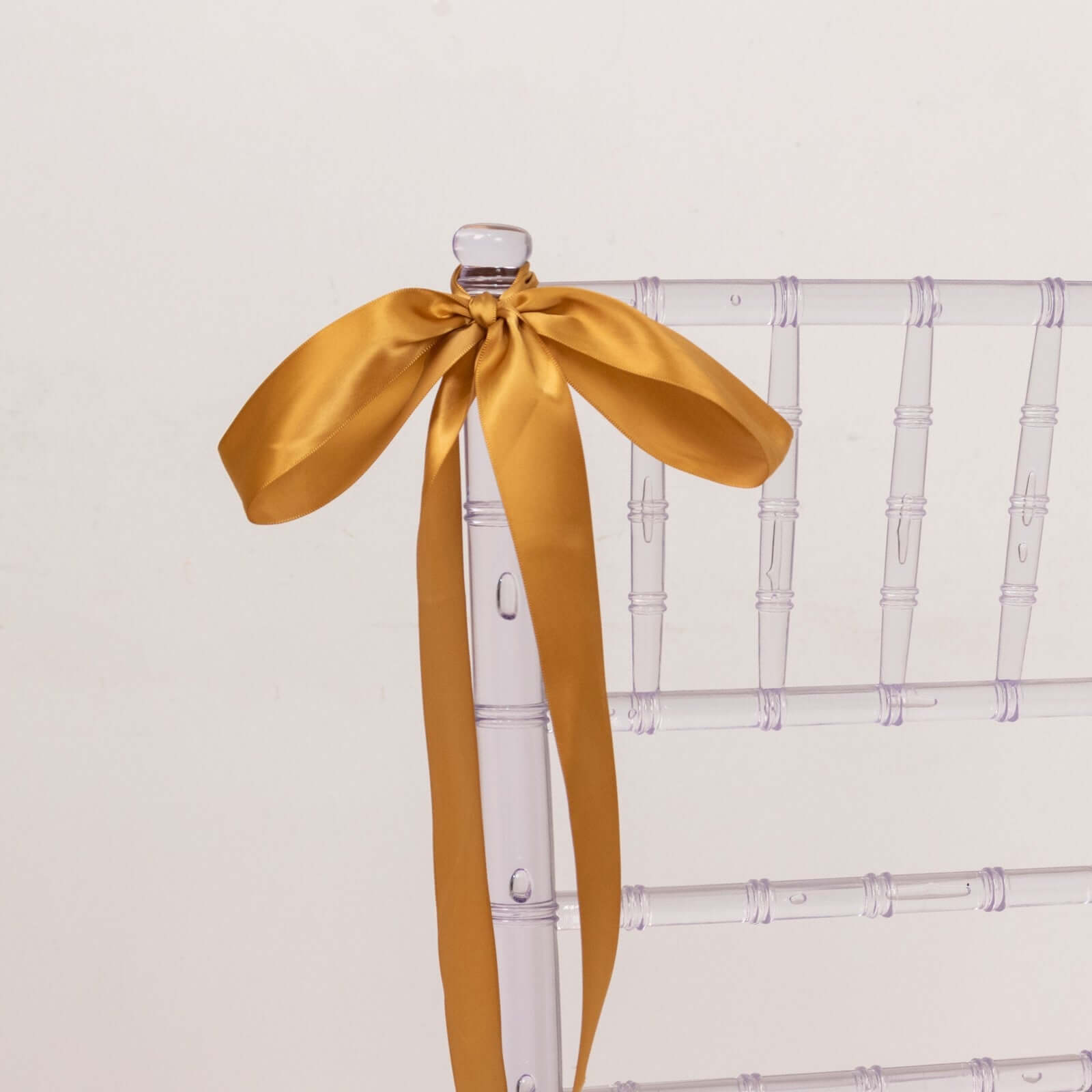 50-Yard 1.5-Inch Gold Single-Sided Decorative Polyester Satin Ribbon