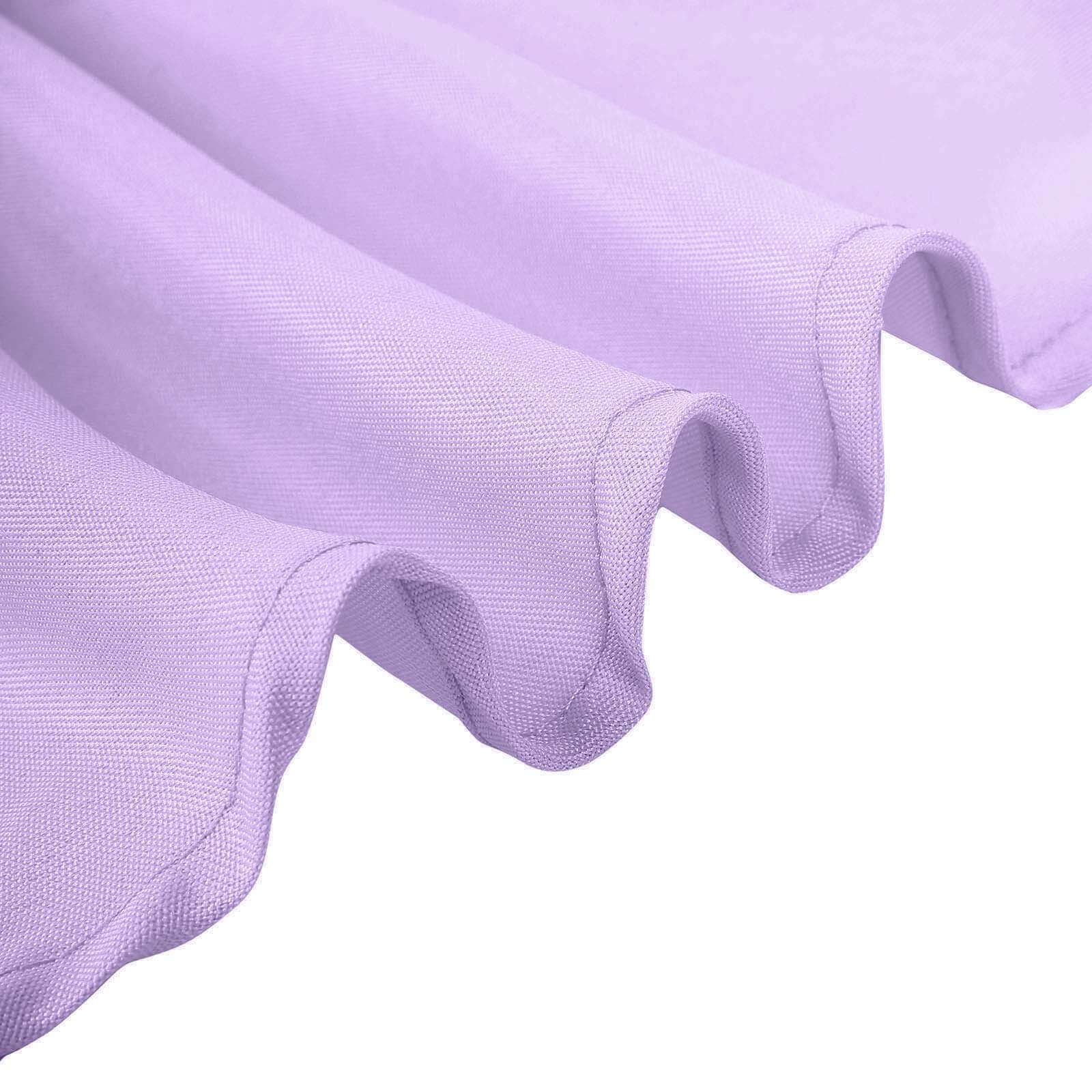 Amazing Seamless Wrinkle-Resistant Polyester Rectangle Tablecloth in Lavender Lilac, 90x132
