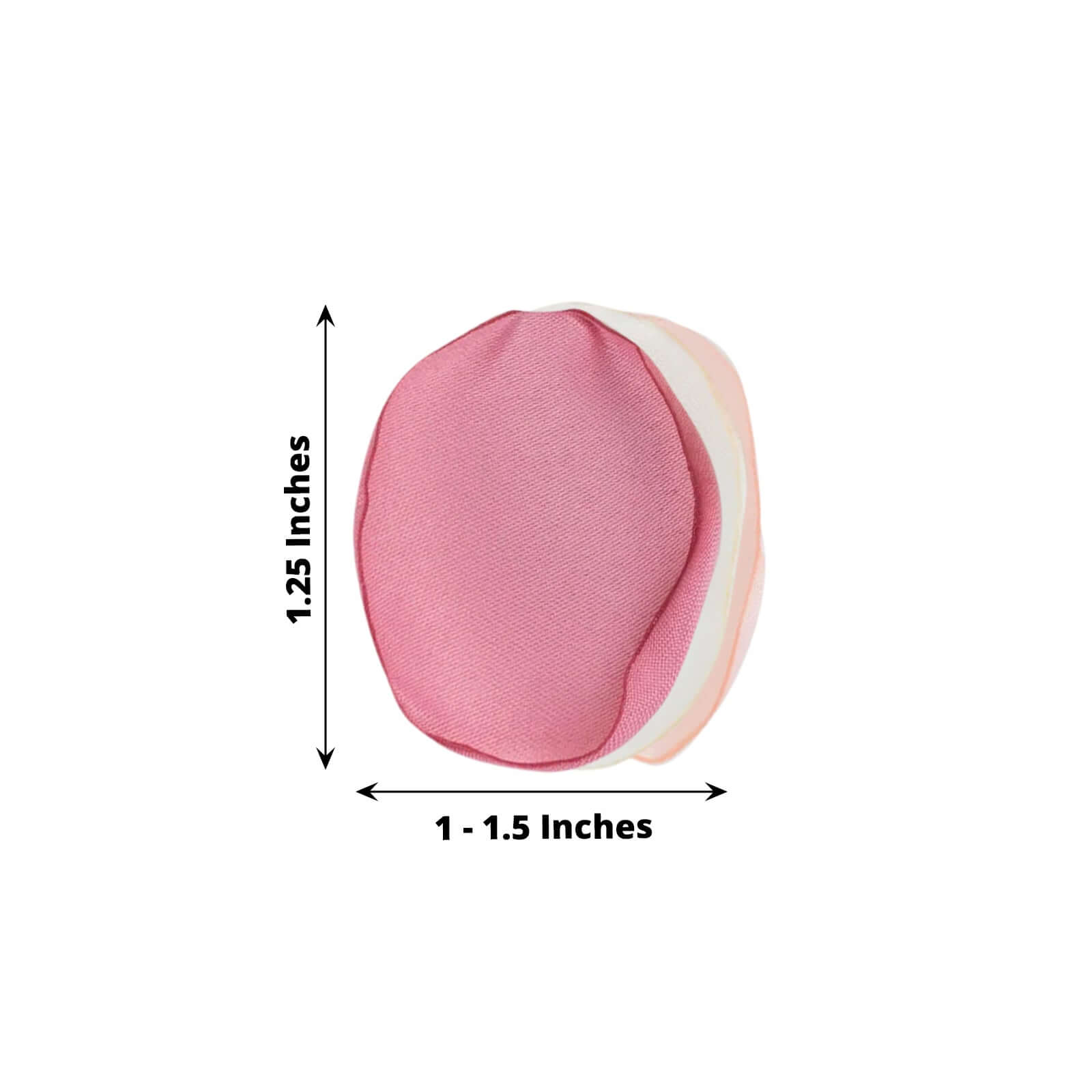 400-Piece Blush Mix Matte Silk Round Rose Petal Confetti for Event Decor