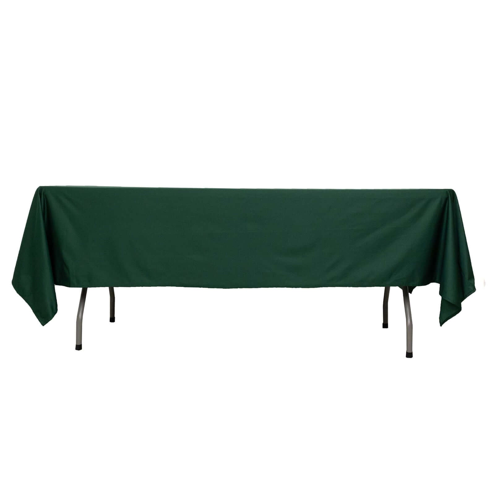 Exclusive Premium Scuba 60x102 Rectangular Tablecloth in Hunter Emerald Green - Wrinkle & Stain Free