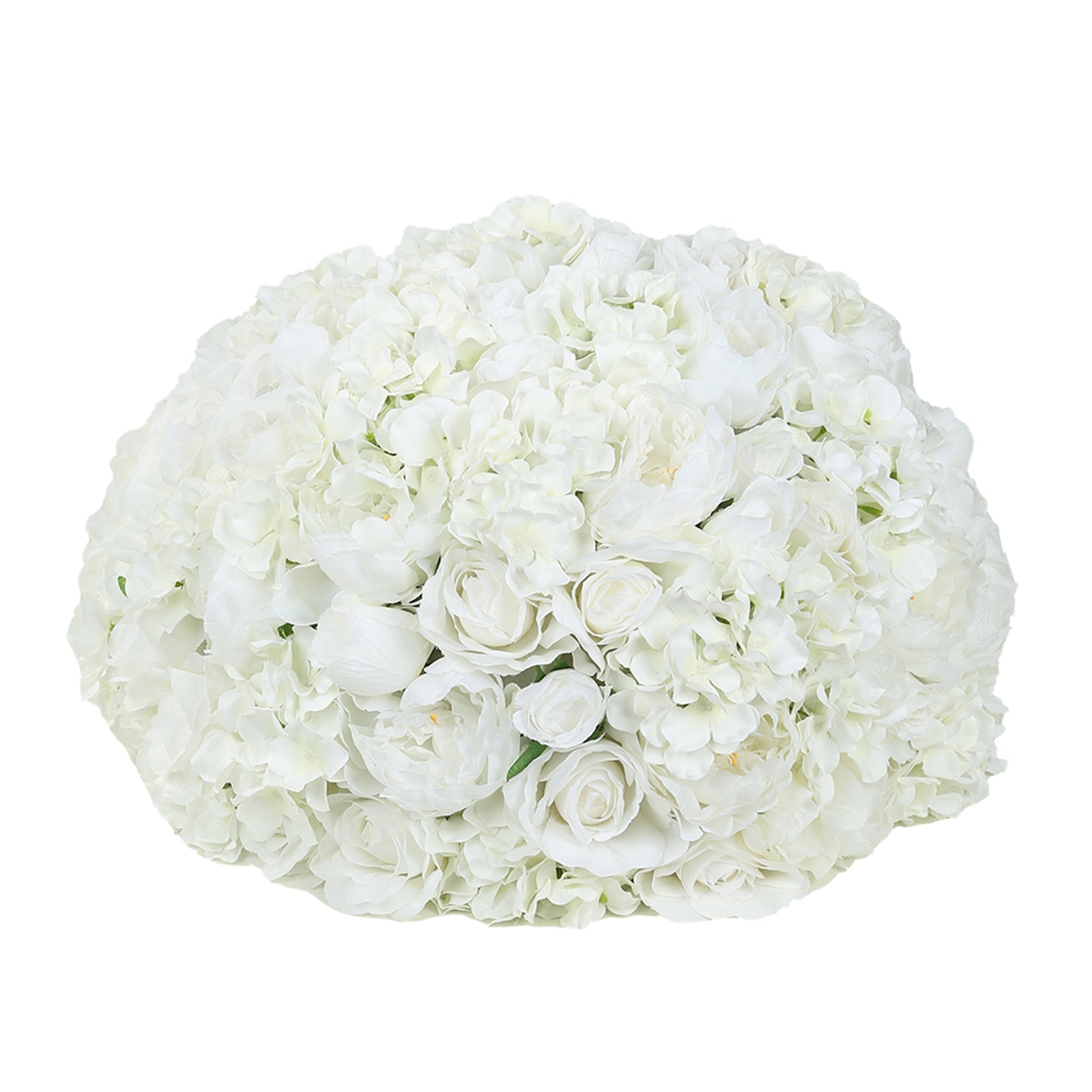 Huge Sale! Large Ivory Artificial Rose Flower Balls for Wedding Centerpieces, Pre - Arranged Silk Rose Bouquet Table Decor