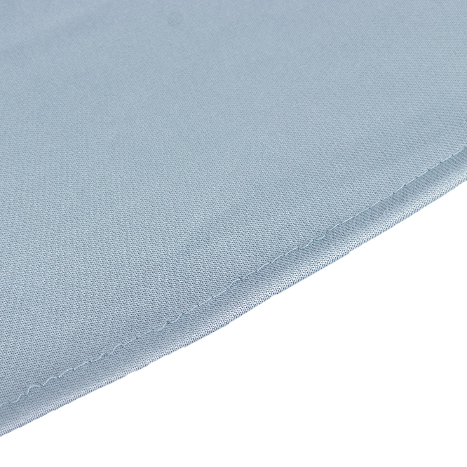 Exclusive Dusty Blue 108' Scuba Round Tablecloth - Wrinkle & Stain Free