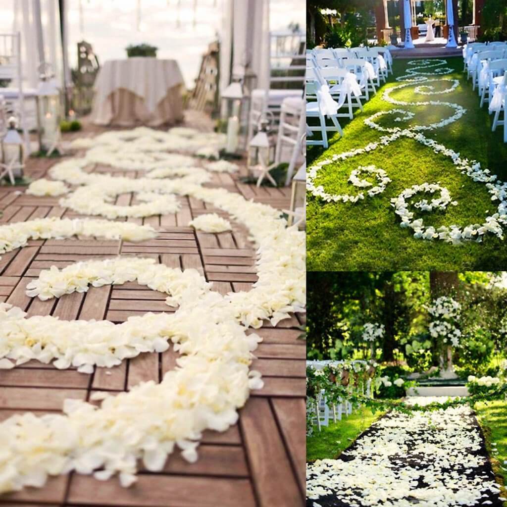 Hot Sale! 500-Piece Burgundy Silk Rose Petal Confetti for Table and Floor Decoration