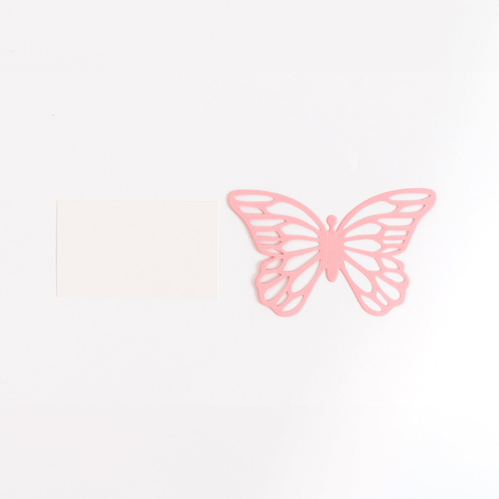 25-Pack Pink Paper Butterfly Place Card Holders with Printable White Cards - 3D Free Standing Table Number Stands (3x5) - High Quality Deal