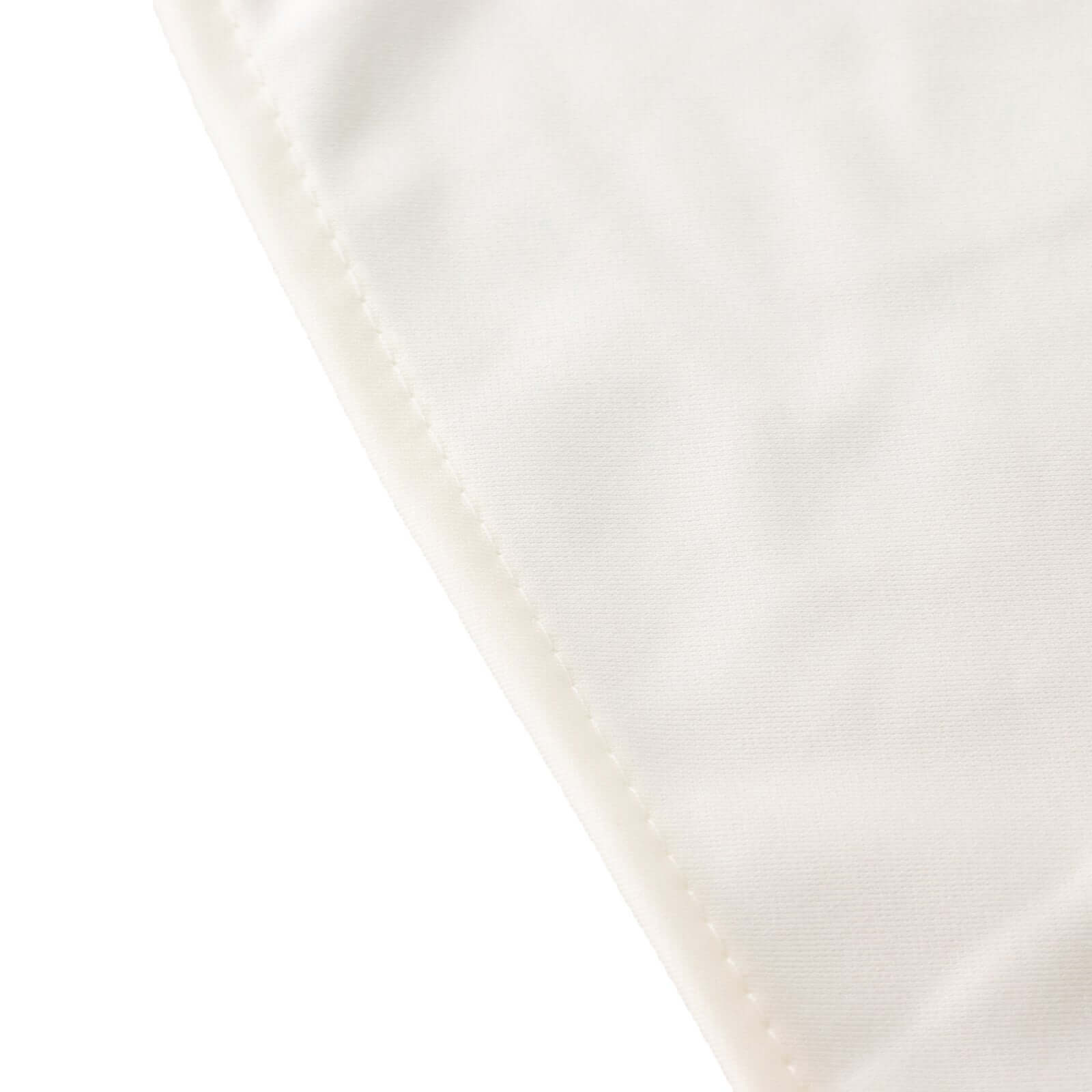 Ivory Premium Wrinkle-Free & Stain-Resistant 108' Scuba Round Tablecloth