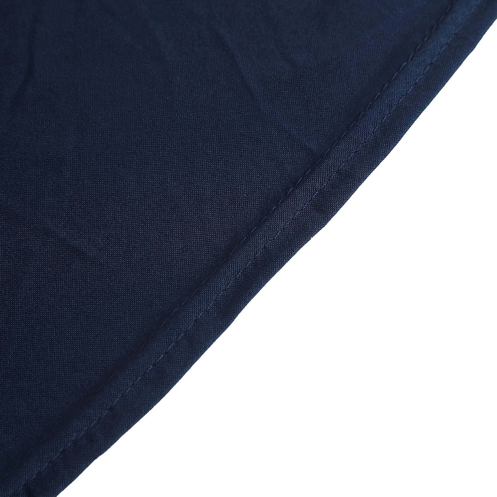 Hot Deal! Navy Blue Spandex Table Skirt with Wavy Effect for 6ft Tables