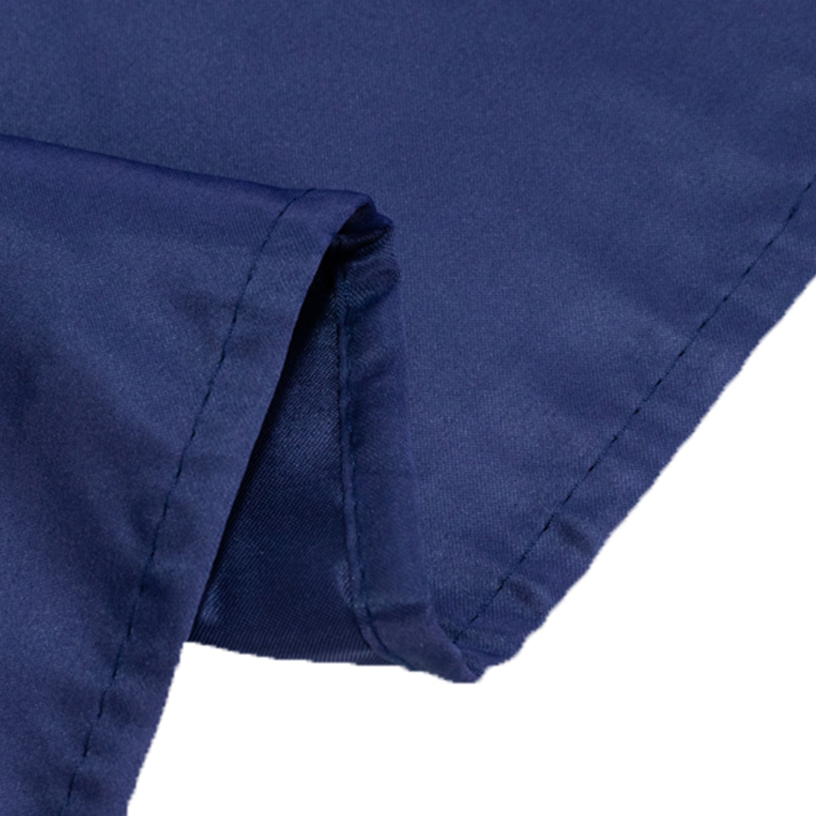 Navy Blue Lamour Satin Rectangle Tablecloth (60x102) - Durable & Soft