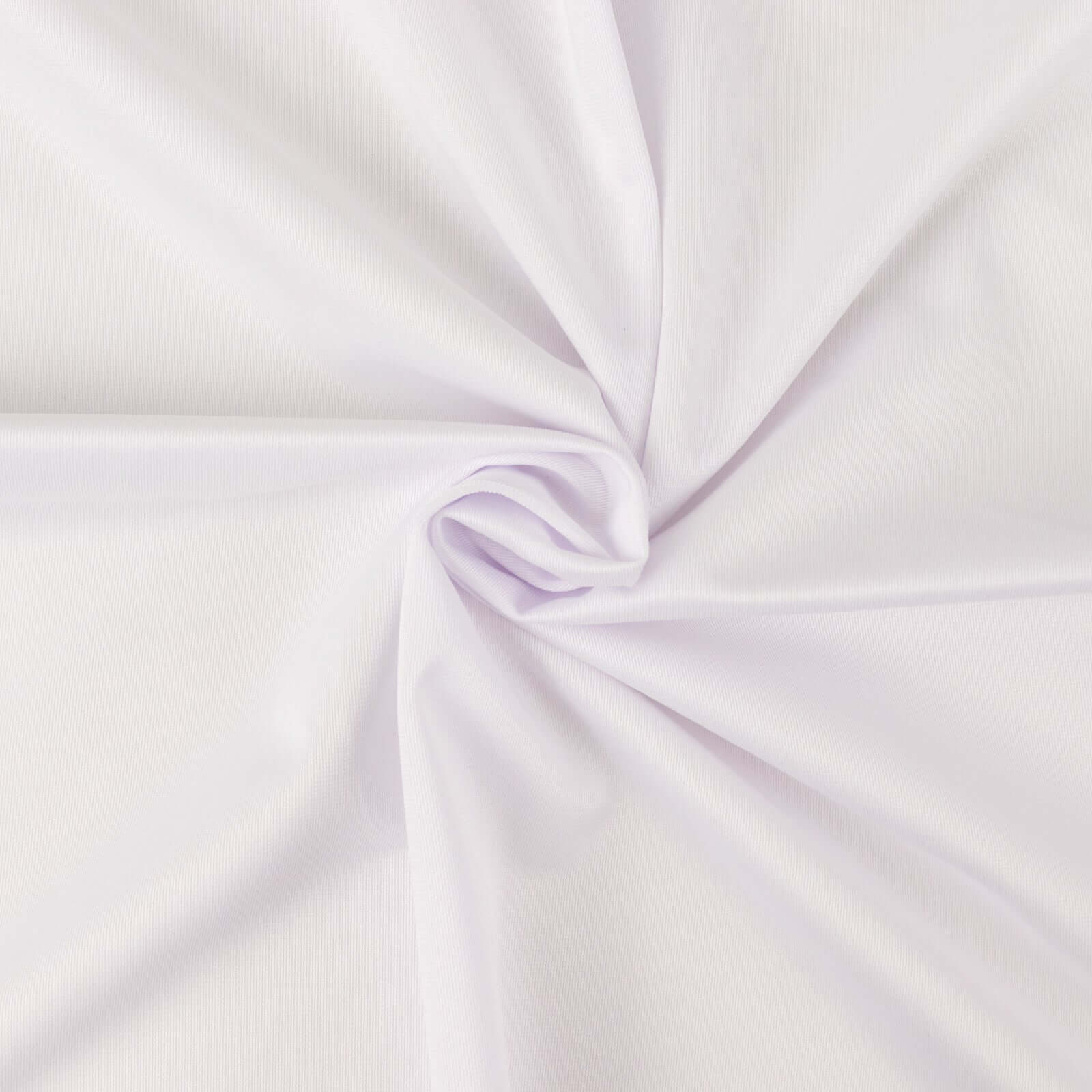 Premium Wrinkle-Free & Stain-Resistant White Scuba Round 108 Tablecloth for Elegant Events