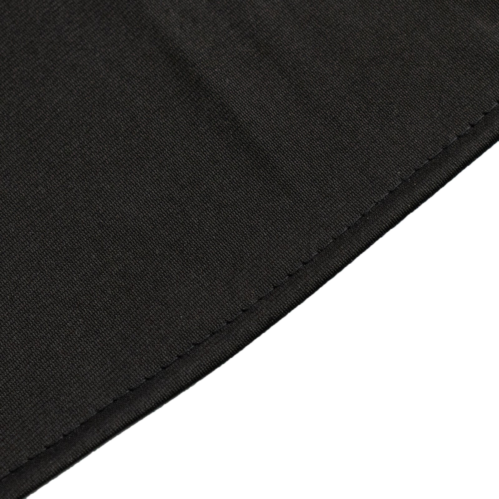 Exclusive Black 90' Round Scuba Tablecloth - Wrinkle & Stain Free for Weddings and Banquets