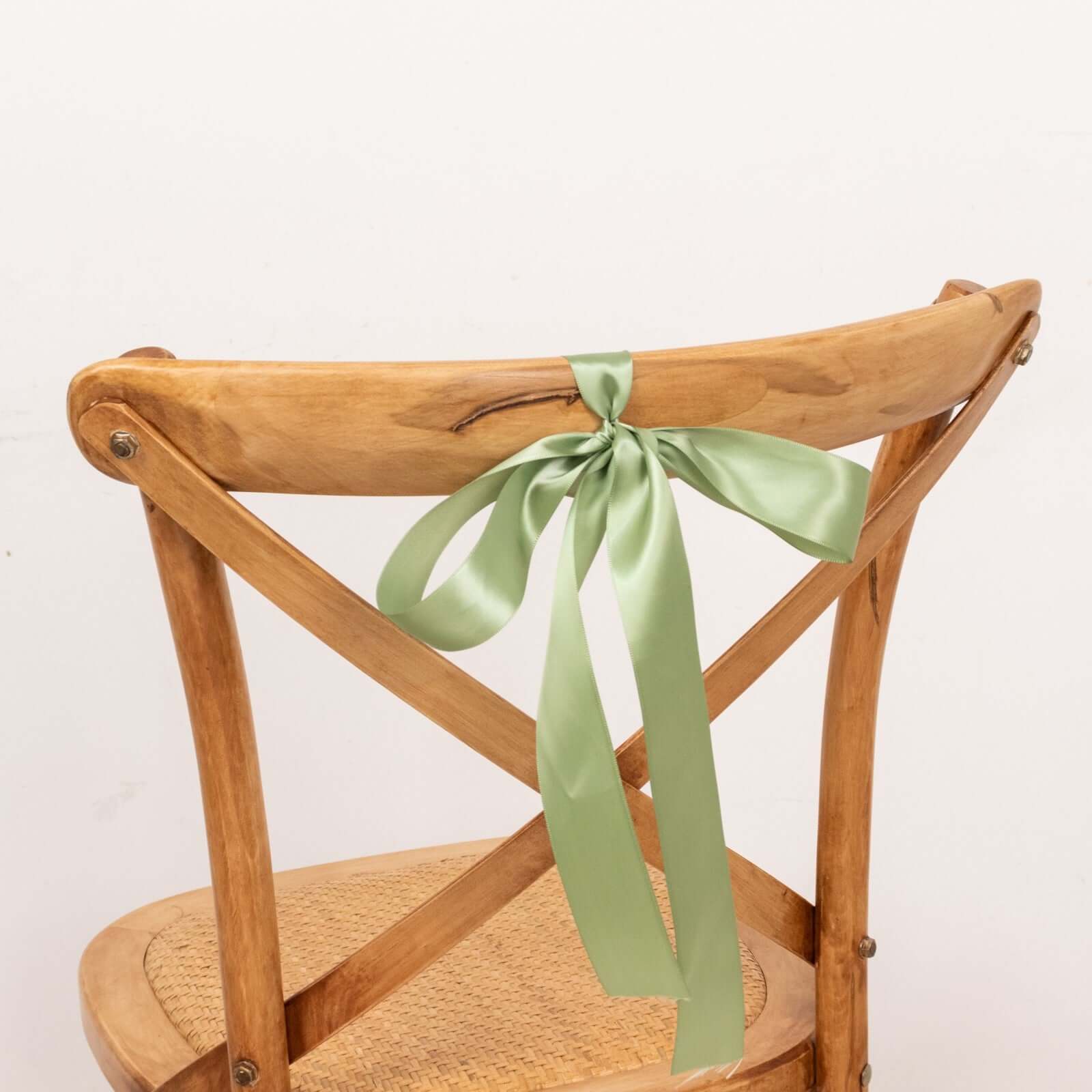 Hot! 50 Yards 1.5" Sage Green Single - Face Decorative Satin Ribbon