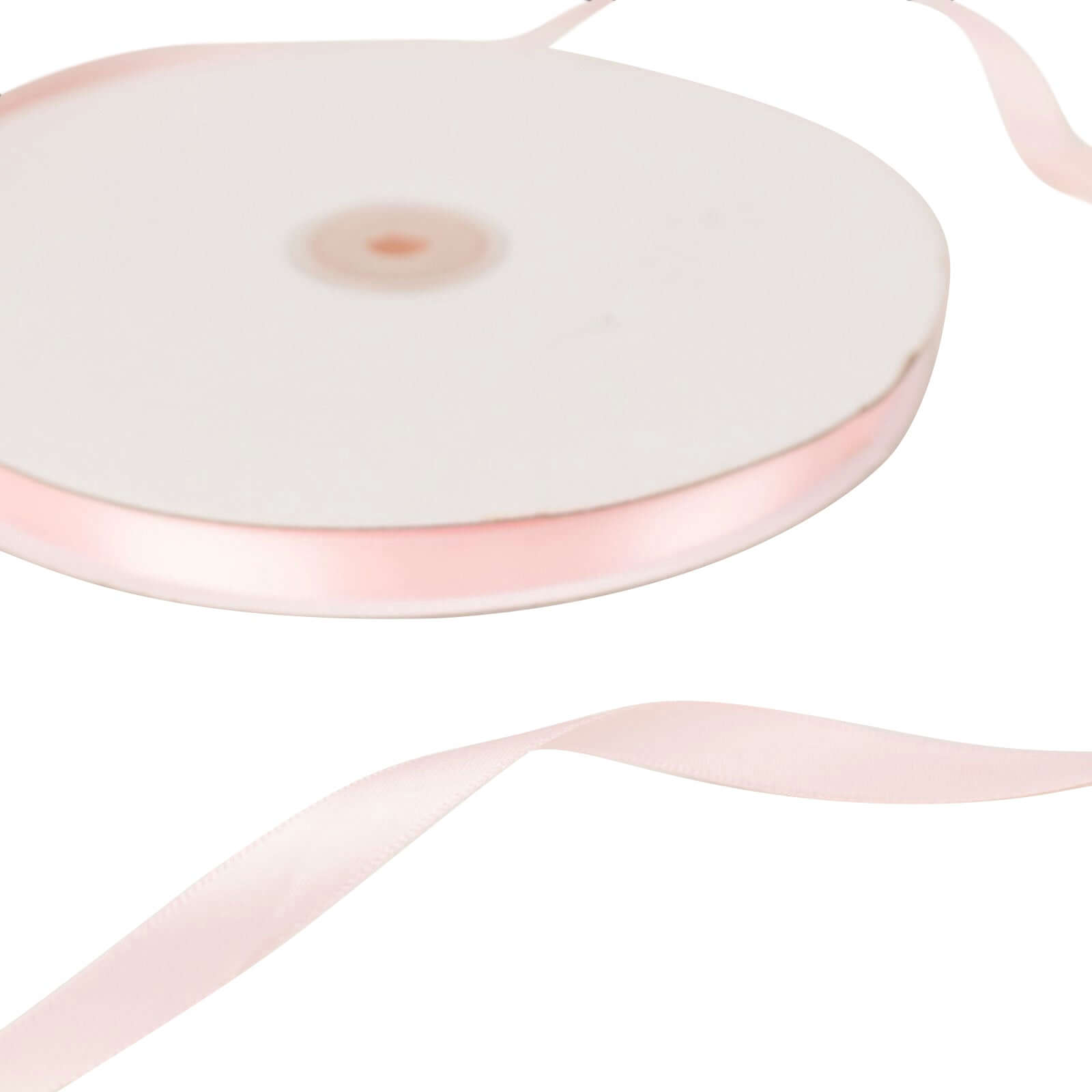 Limited Offer! 100 Yards 3/8-Inch Blush Single-Sided Decorative Satin Ribbon