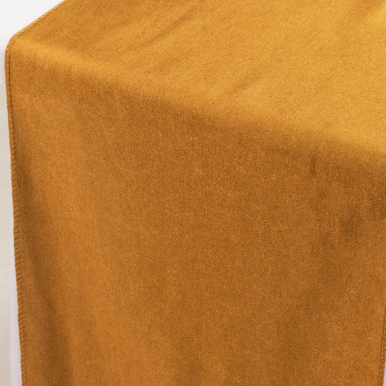 Hot Deal! Wrinkle-Free Shimmer Gold Scuba Polyester Table Runner for Events and Banquets (12x108)