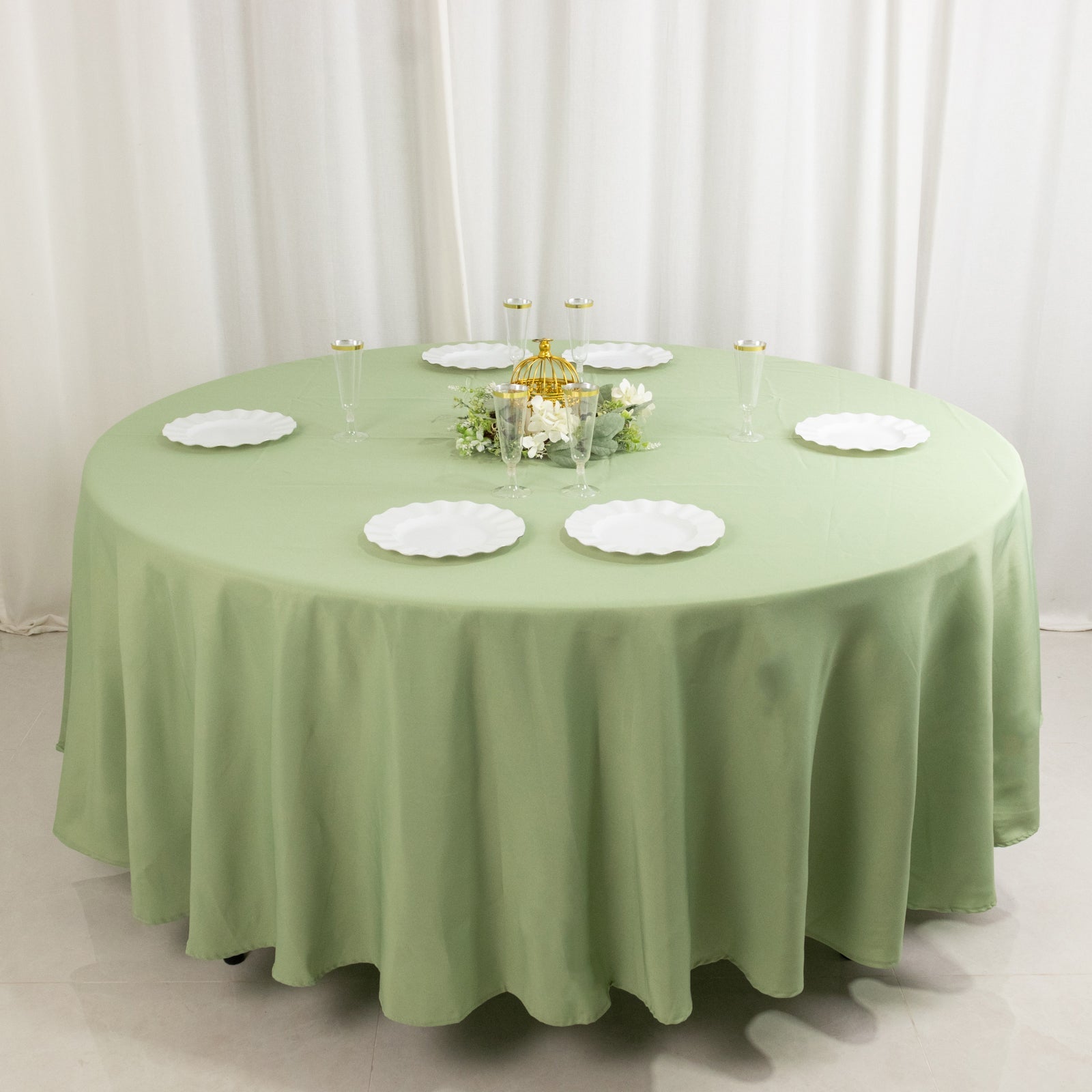 Wrinkle-Resistant 220GSM Sage Green Premium Polyester 108