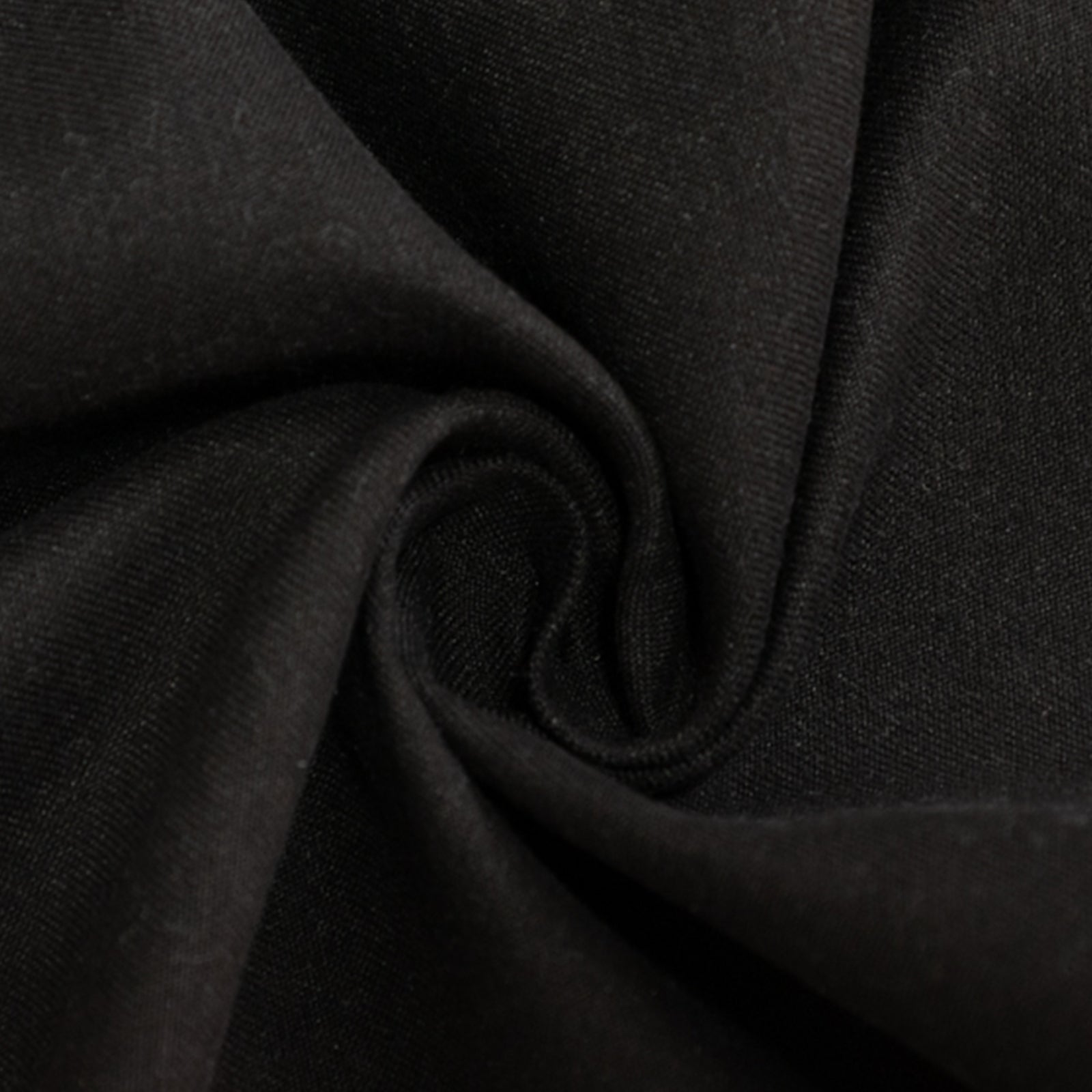 Black 70x70 Square Wrinkle-Resistant Cotton Blend Tablecloth for Events