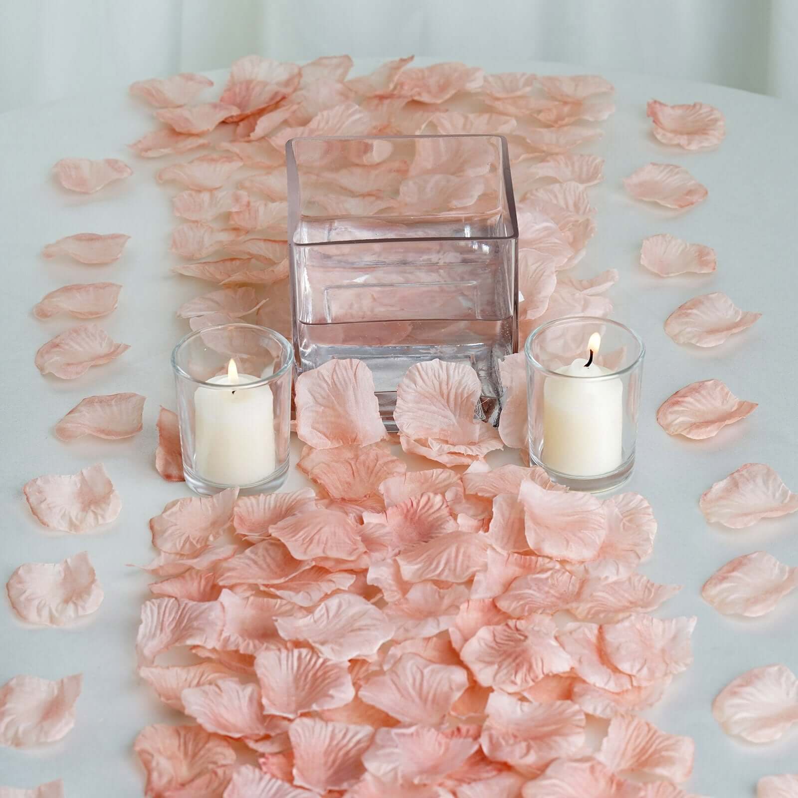 Hot Sale! 500-Piece Dusty Rose Silk Rose Petal Confetti for Table and Floor Decoration