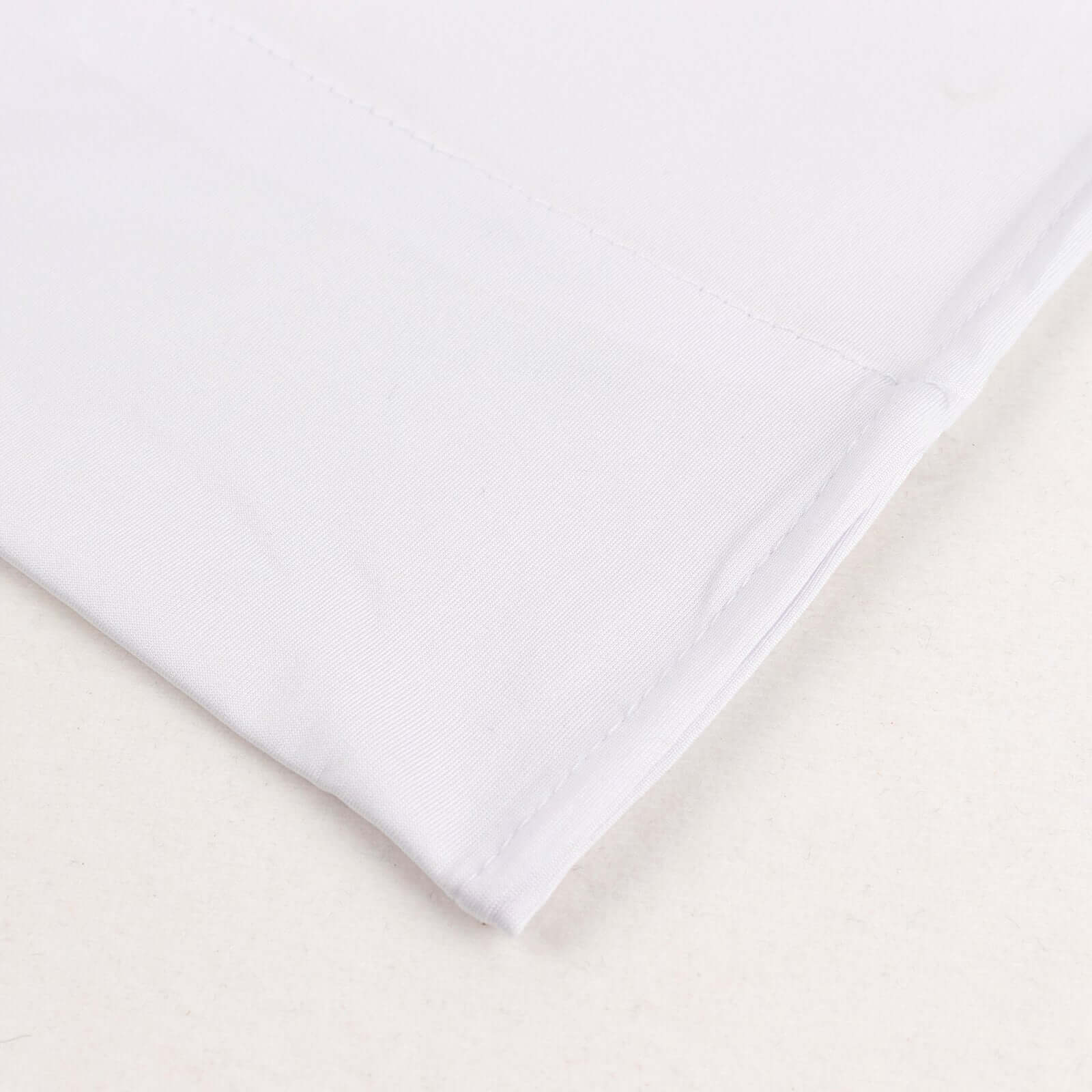 Premium White Spandex 4-Way Stretch Fabric Roll for DIY Crafts - 60 Inches by 10 Yards