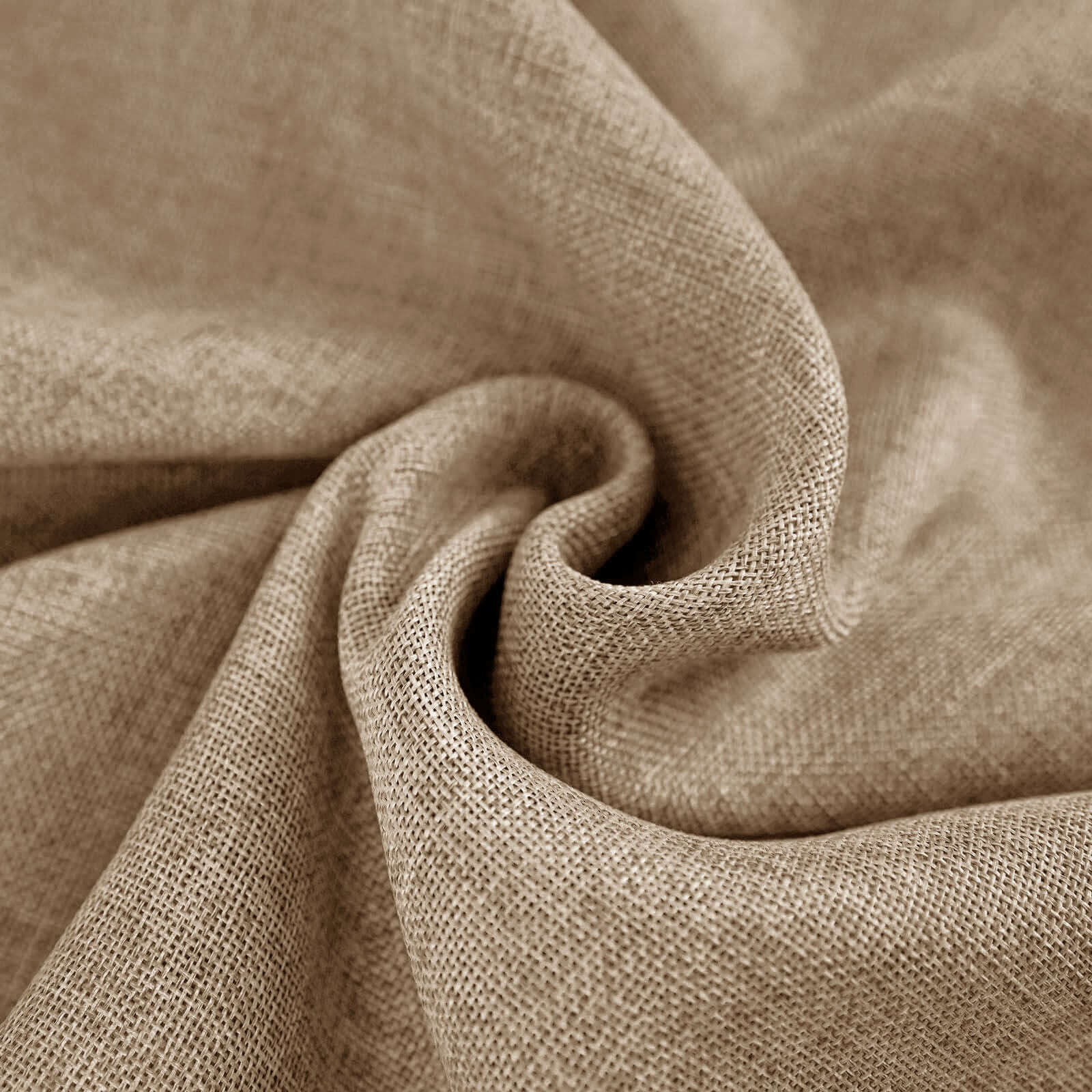 Natural Rustic Faux Burlap Jute Rectangle Tablecloth - Perfect for Events!
