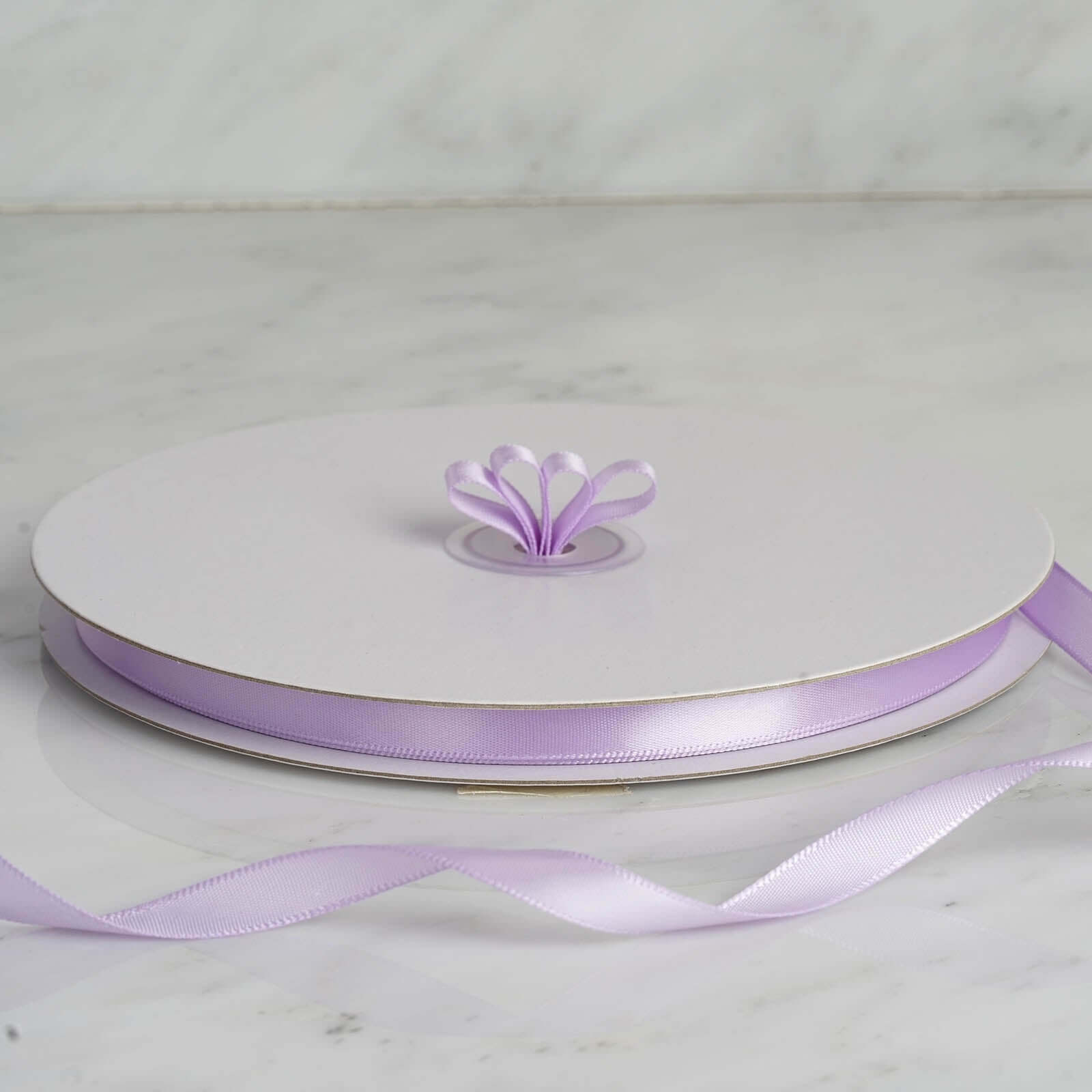 100 Yards 3/8-Inch Lavender Lilac Single-Sided Decorative Satin Ribbon