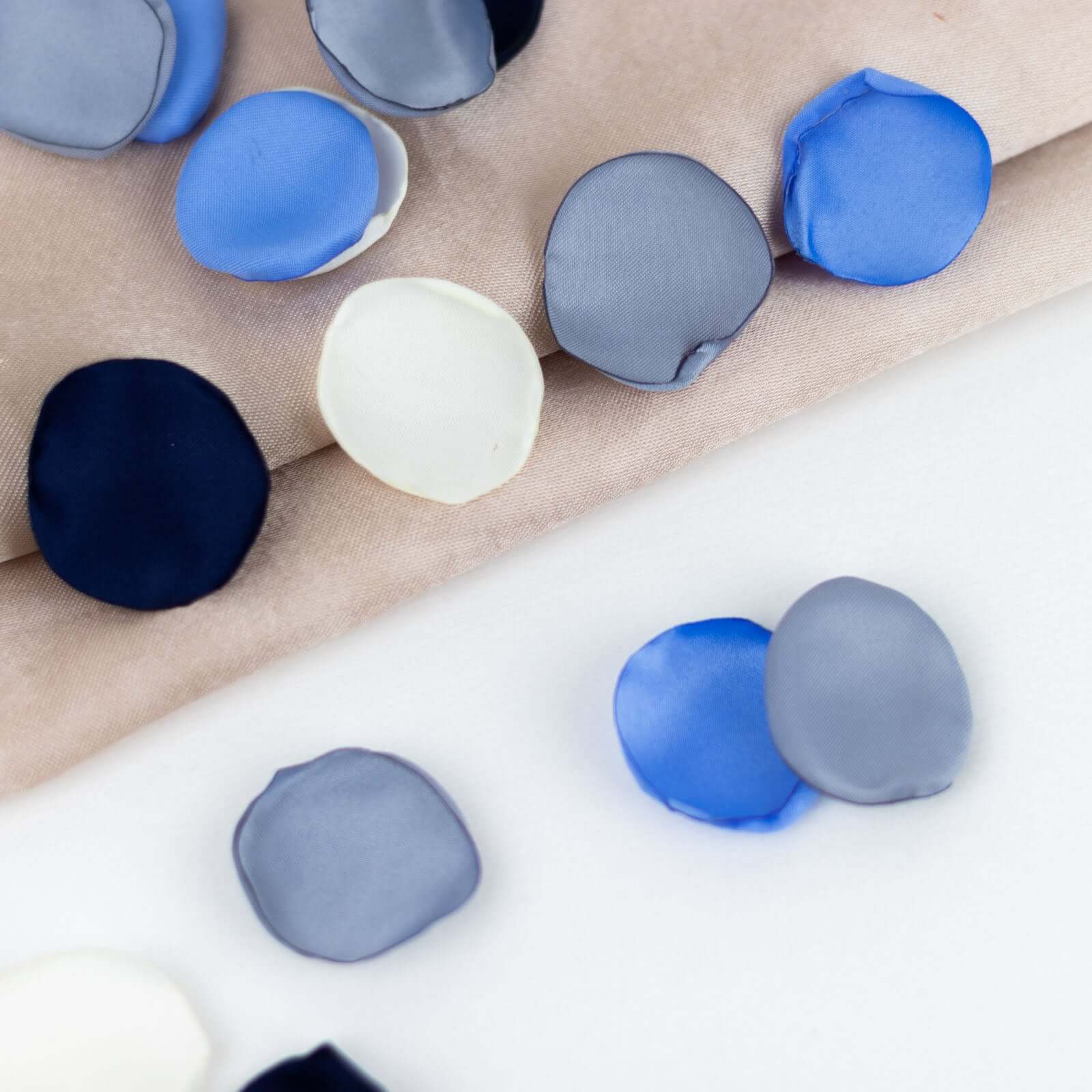 Get 400-Pack Silk Rose Petal Confetti in Dusty Blue Mix for Decorative Events