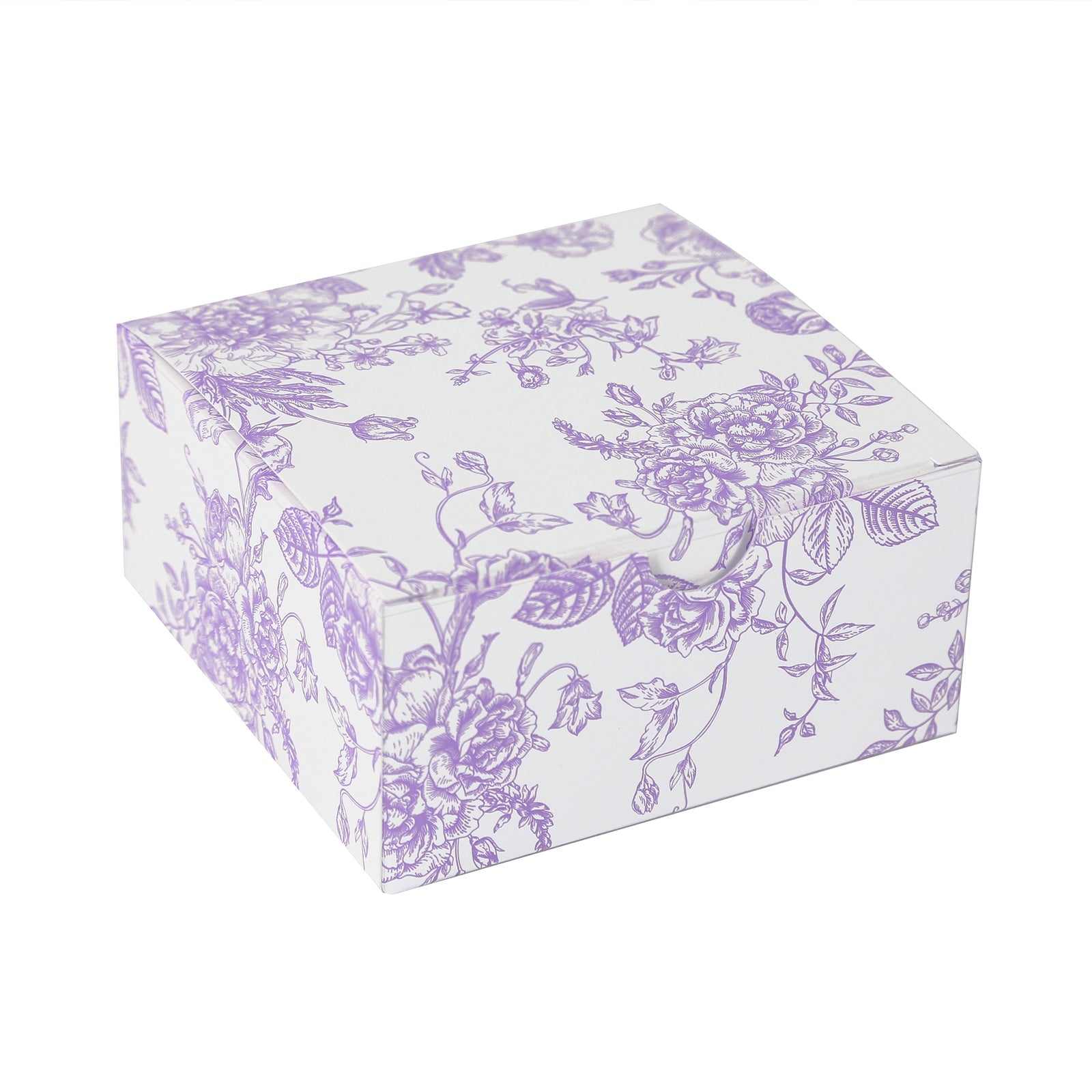 25-Pack French Toile Pattern Party Favors Boxes: Matte Lavender & White Candy Gift Boxes