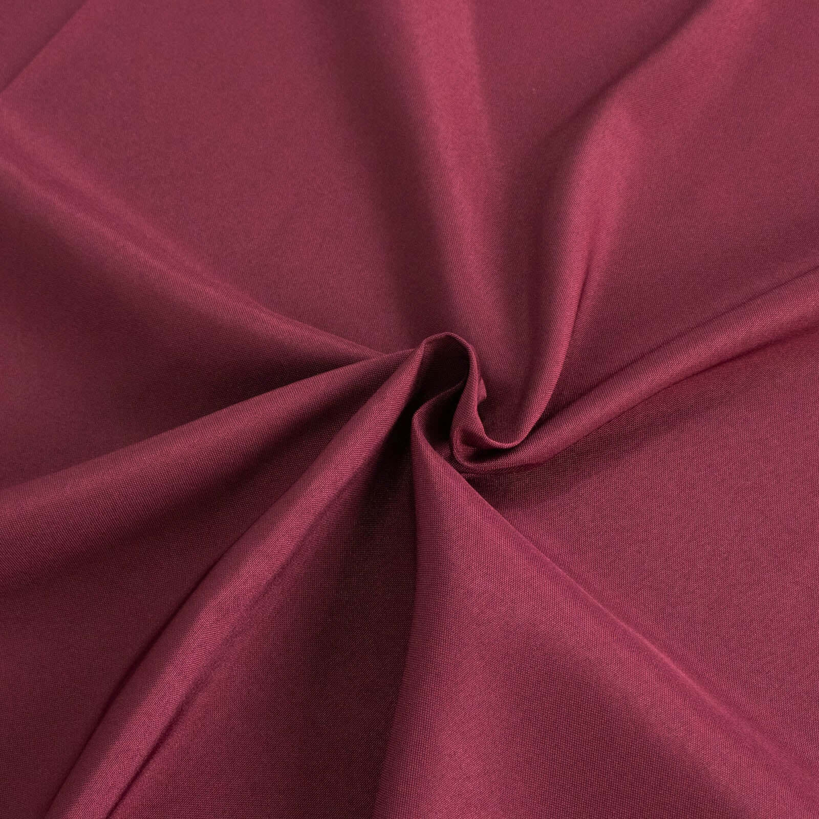 Exclusive Offer! 90-Inch Round Burgundy Premium Polyester Tablecloth, Stain & Wrinkle Resistant, 220GSM