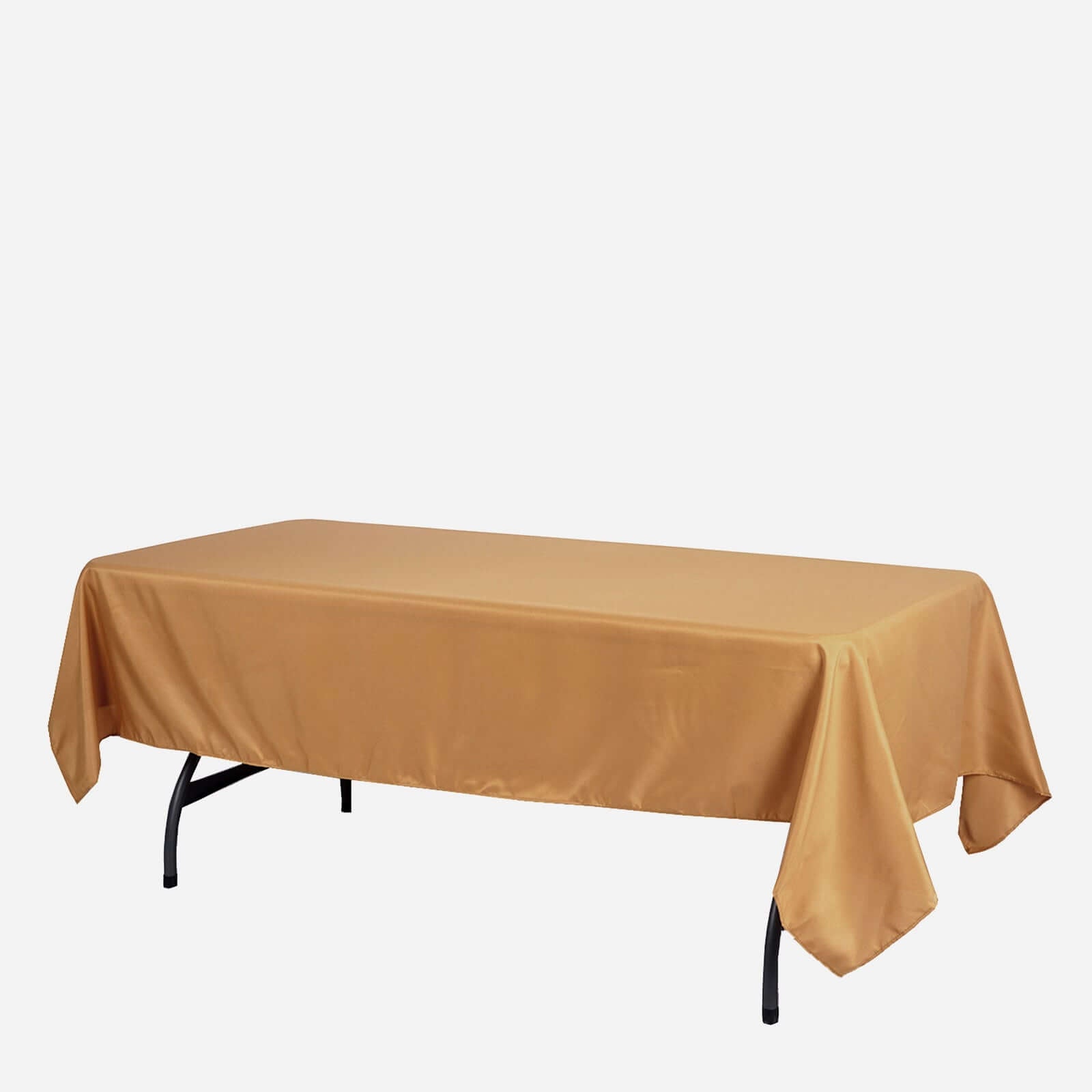 Gold 60x102 Polyester Rectangle Tablecloth - Stylish & Durable for Special Occasions