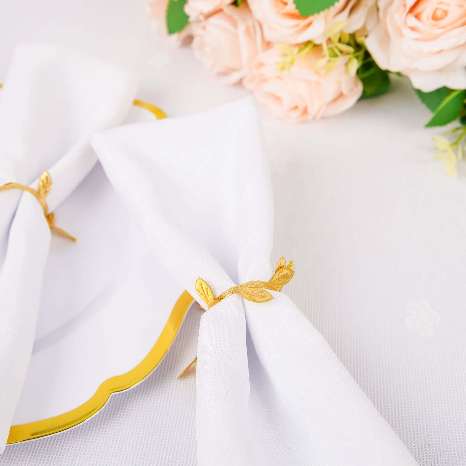 67ft Gold Olive Leaf Artificial Ribbon Trim for DIY Party, Wedding, and Home Decor
