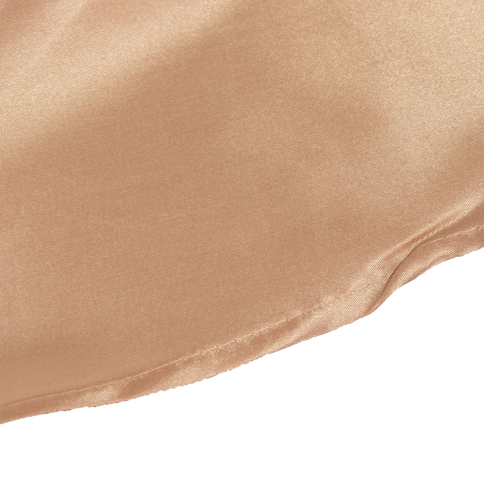 Stylish Seamless Nude Satin 132 - inch Round Tablecloth