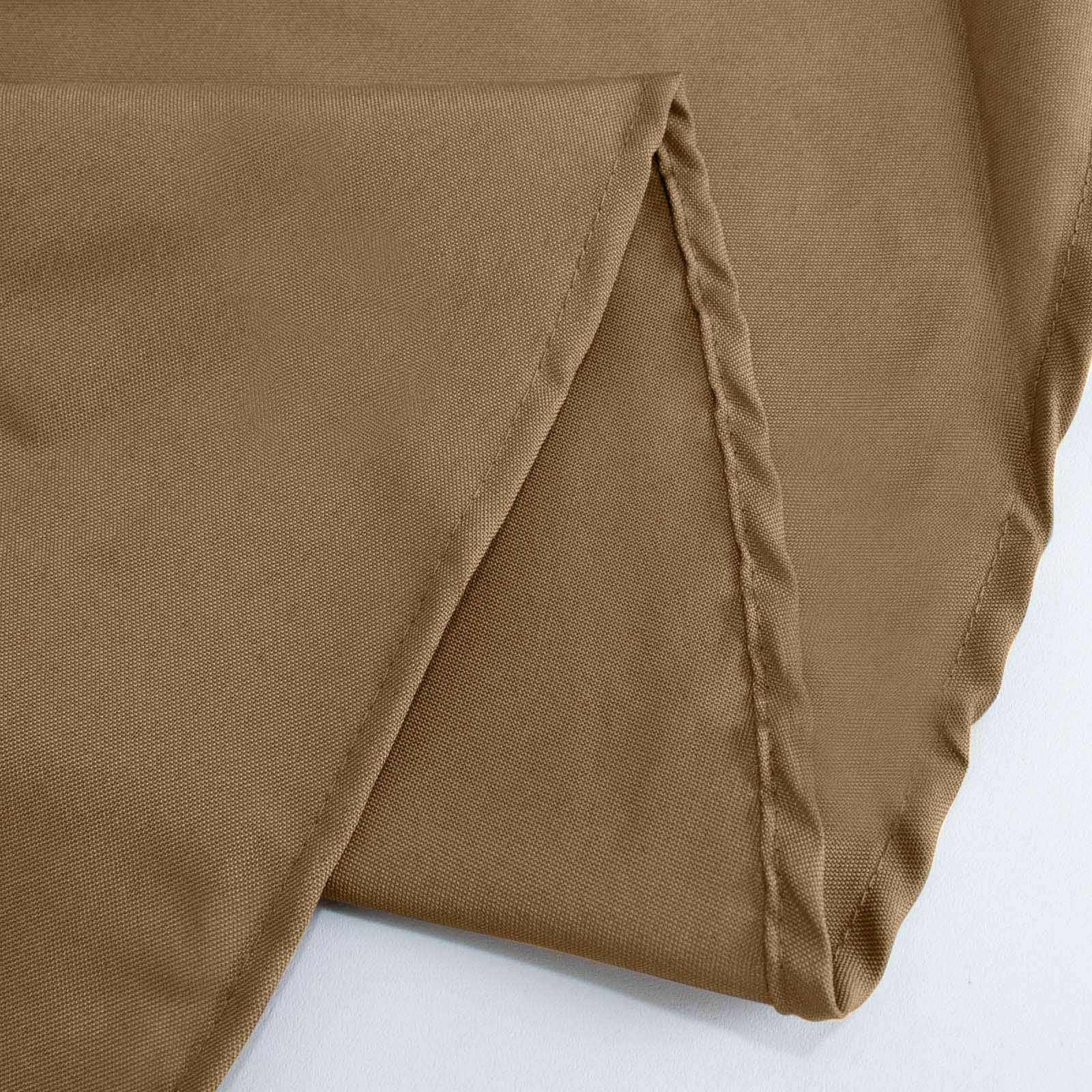 Stylish and Durable Taupe Polyester Rectangle Tablecloth (60x102) - Perfect for Events