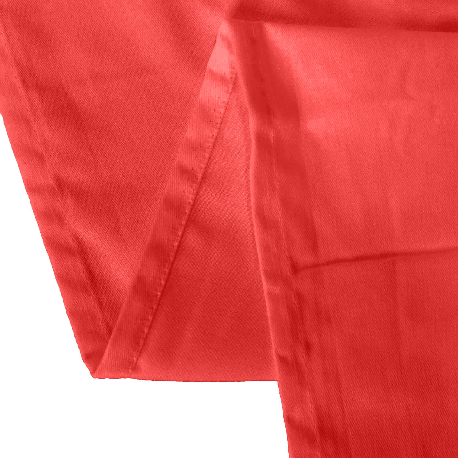 Red Seamless Wrinkle-Resistant 132" Cotton Blend Round Tablecloth