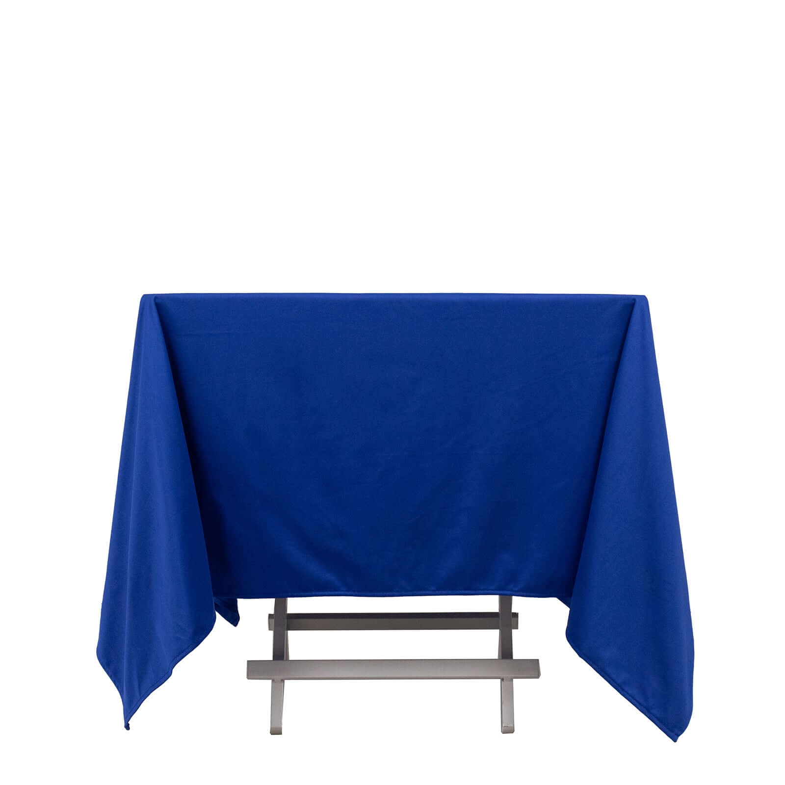 Royal Blue 70x70 Premium Wrinkle-Free & Stain-Resistant Scuba Tablecloth - Ideal for Events