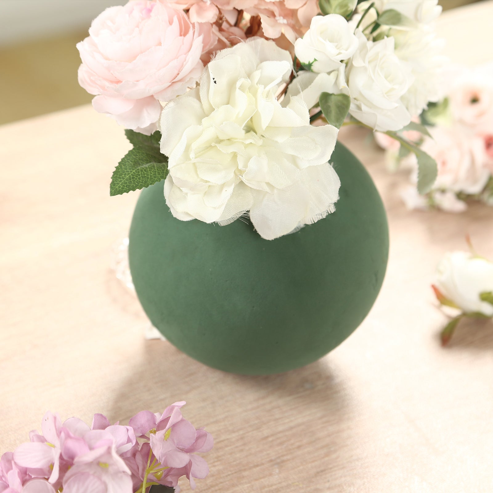 Hot Sale! 3-Pack 6-Inch Green DIY Floral Craft Foam Balls for Flower Arrangements