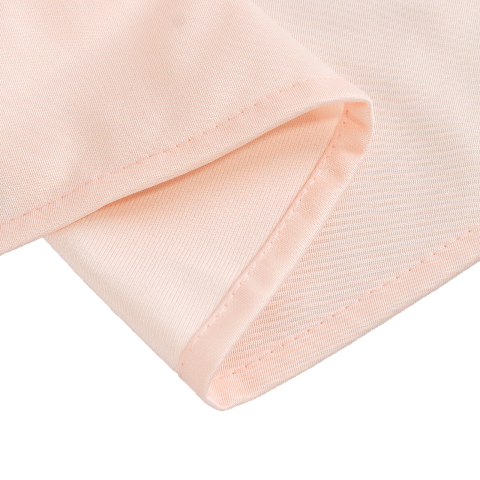 Blush Premium 90' Round Scuba Tablecloth - Stain & Wrinkle Resistant