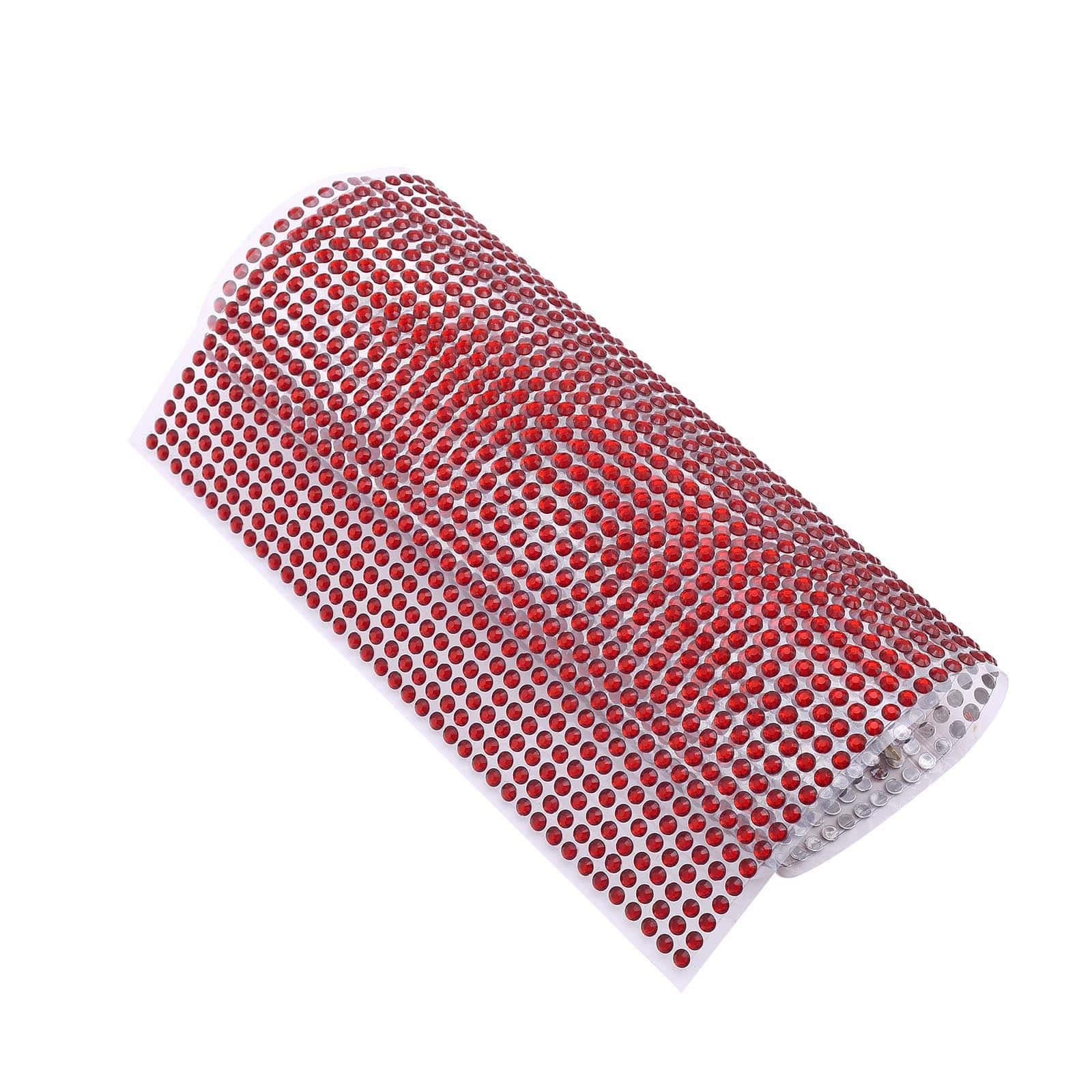 21x11 Red Self - Adhesive Rhinestone Sheets for DIY Craft Decoration