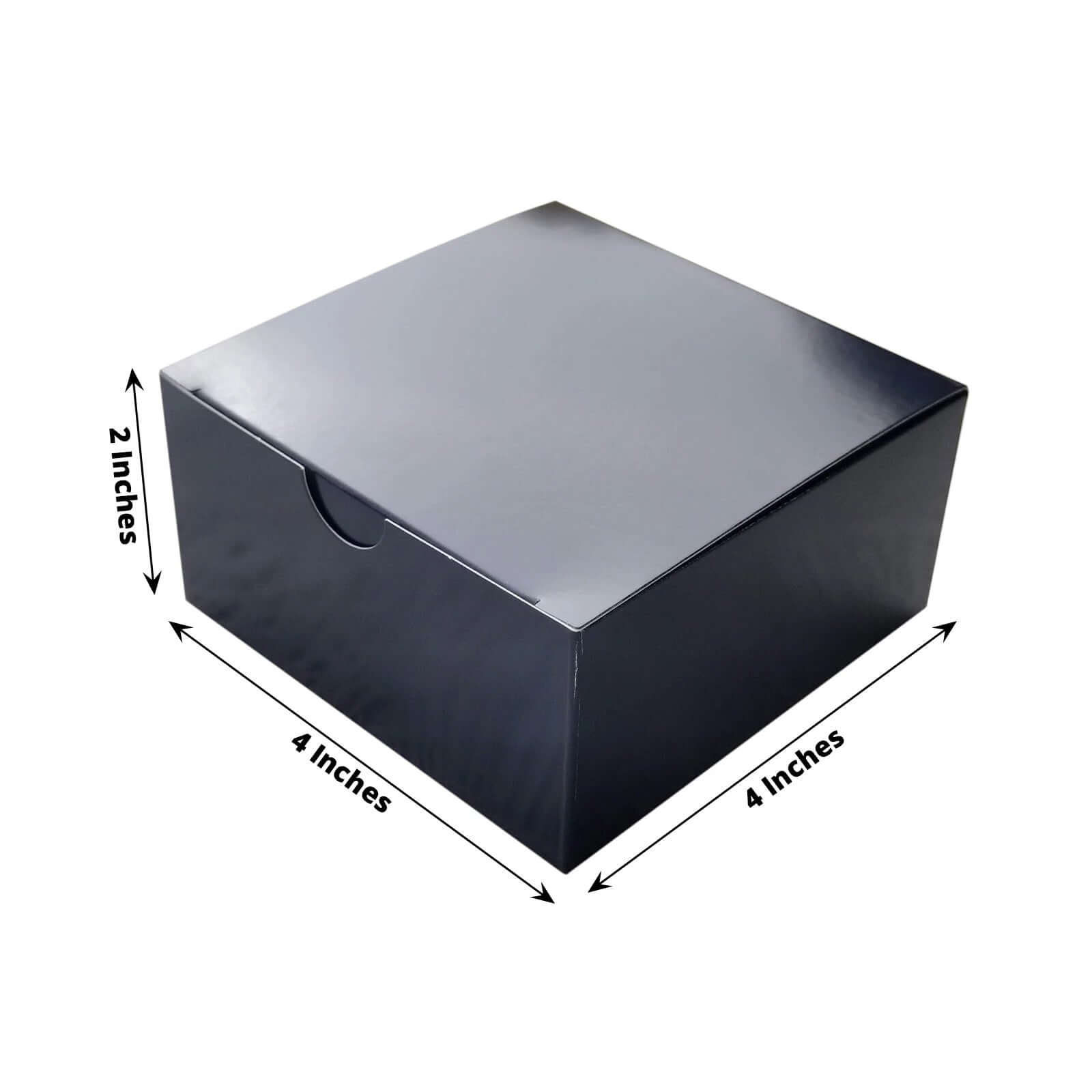 100-Pack Navy Blue Cardstock 4x4x2 Party Favor Gift Boxes for DIY - Great Value!