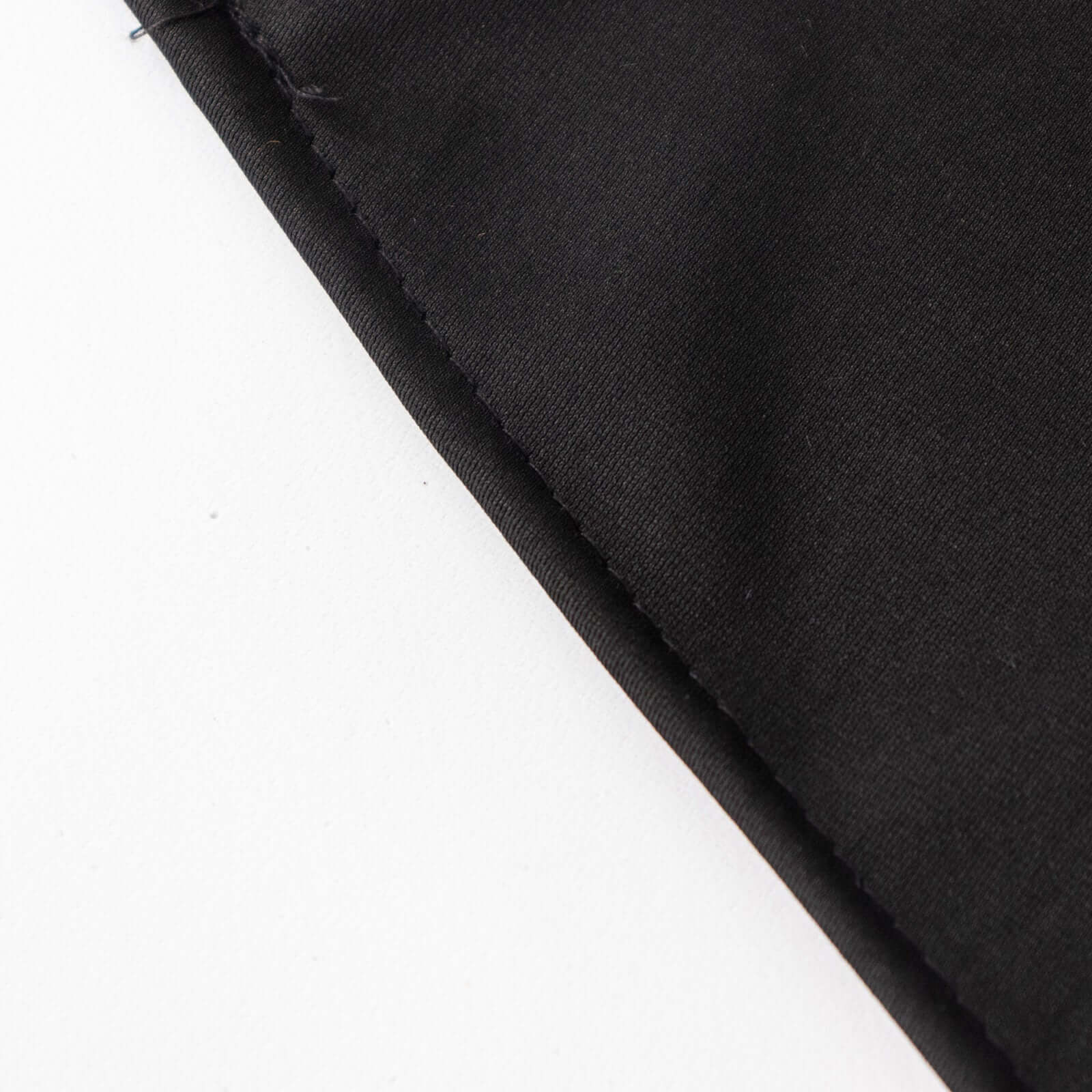 Exclusive Premium Black 120' Round Scuba Tablecloth - Wrinkle & Stain Free for Weddings & Events