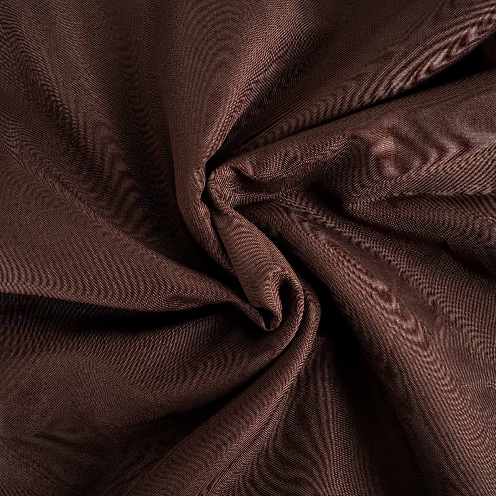 Amazing Durable & Wrinkle-Resistant 70-Inch Polyester Round Tablecloth in Chocolate Color