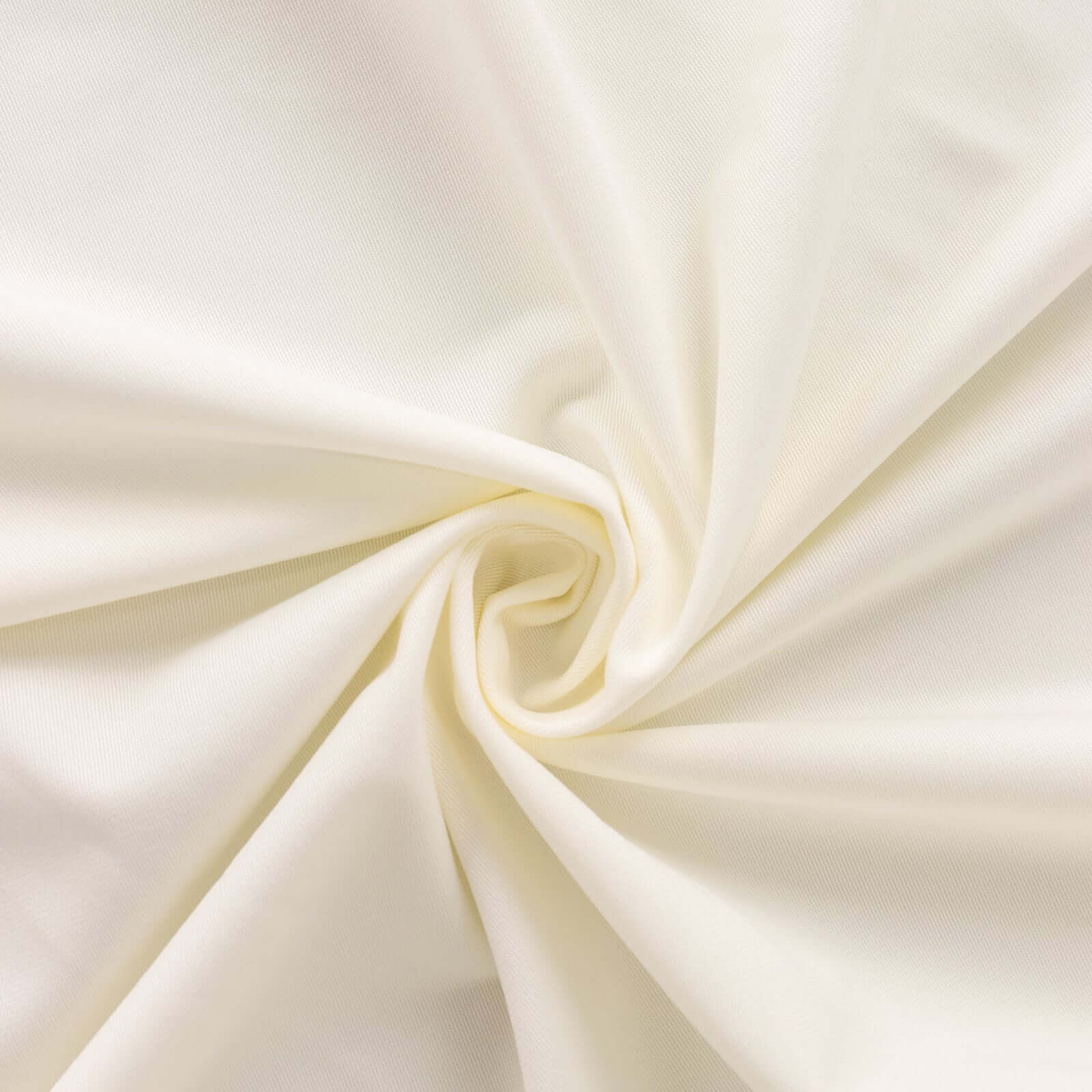 Ivory Premium Wrinkle-Free & Stain-Resistant 108' Scuba Round Tablecloth