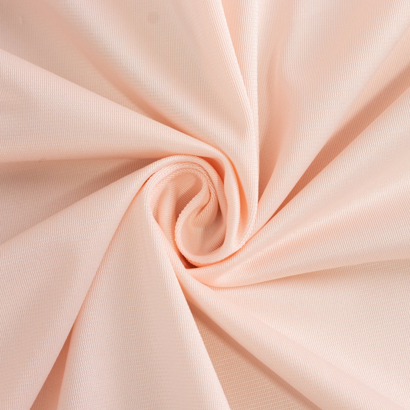 Blush Premium 90' Round Scuba Tablecloth - Stain & Wrinkle Resistant