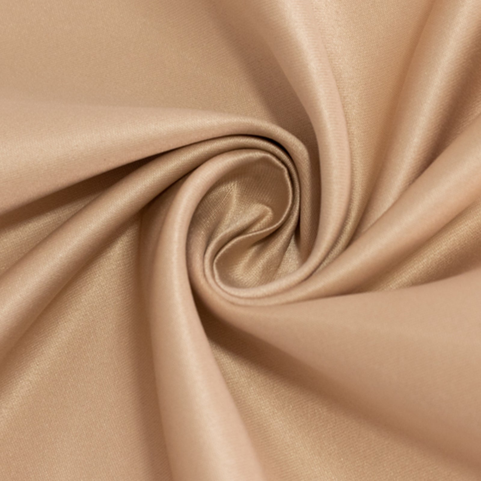 Nude Lamour Satin 72x72 Square Table Overlay with Smooth Finish
