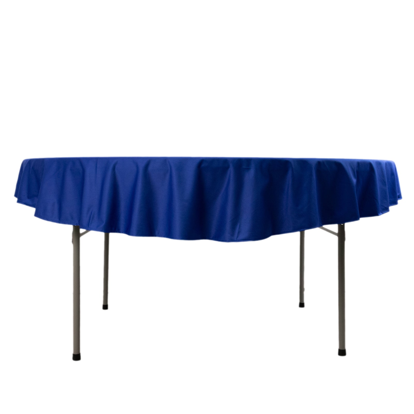 Royal Blue 70-Inch Wrinkle-Free & Stain-Resistant Premium Scuba Round Tablecloth