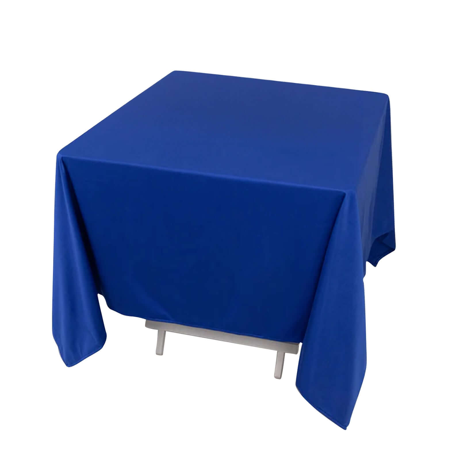 Royal Blue 70x70 Premium Wrinkle-Free & Stain-Resistant Scuba Tablecloth - Ideal for Events