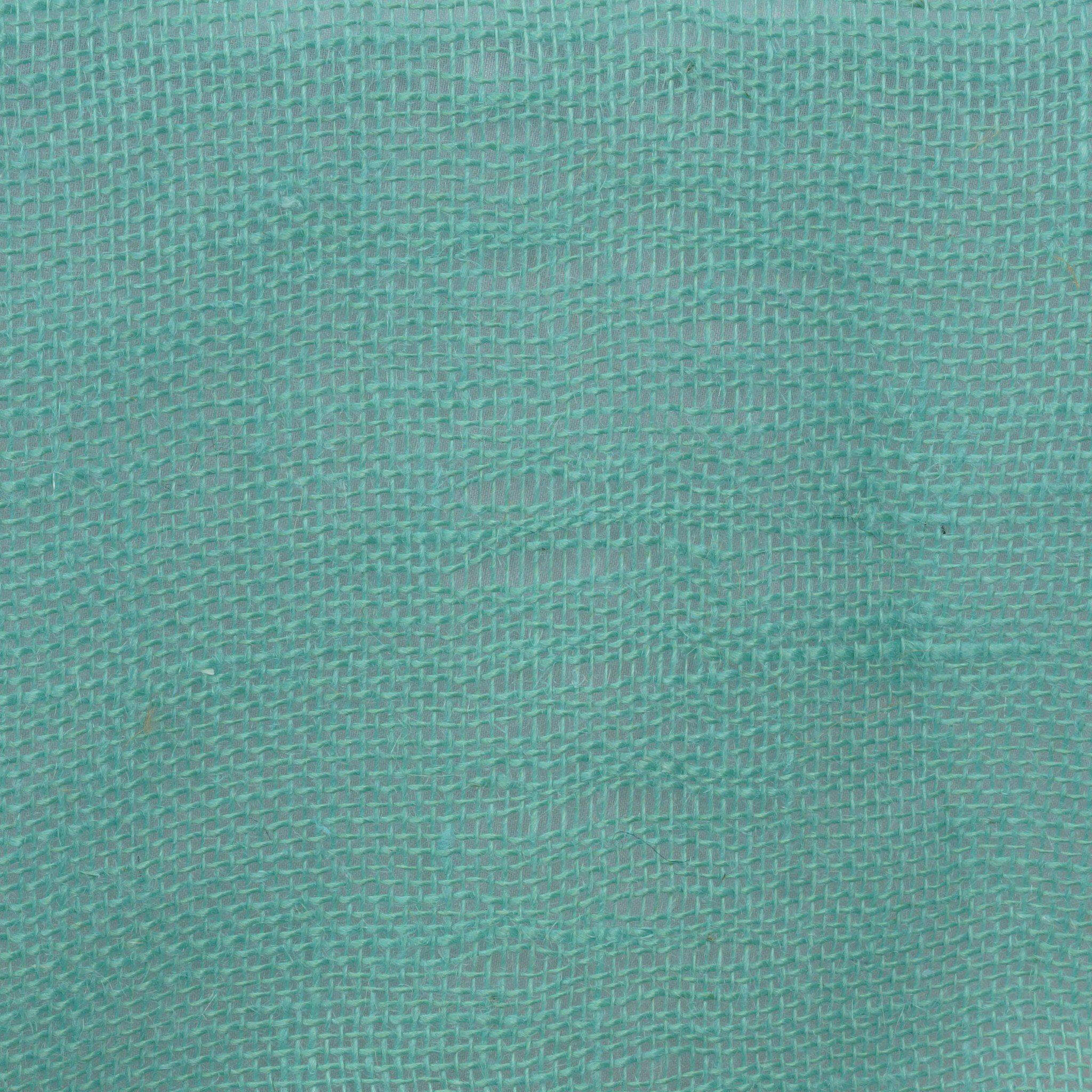 Turquoise 14x108 Burlap Jute Table Runner - Rustic Boho Style Tabletop Linen Decor