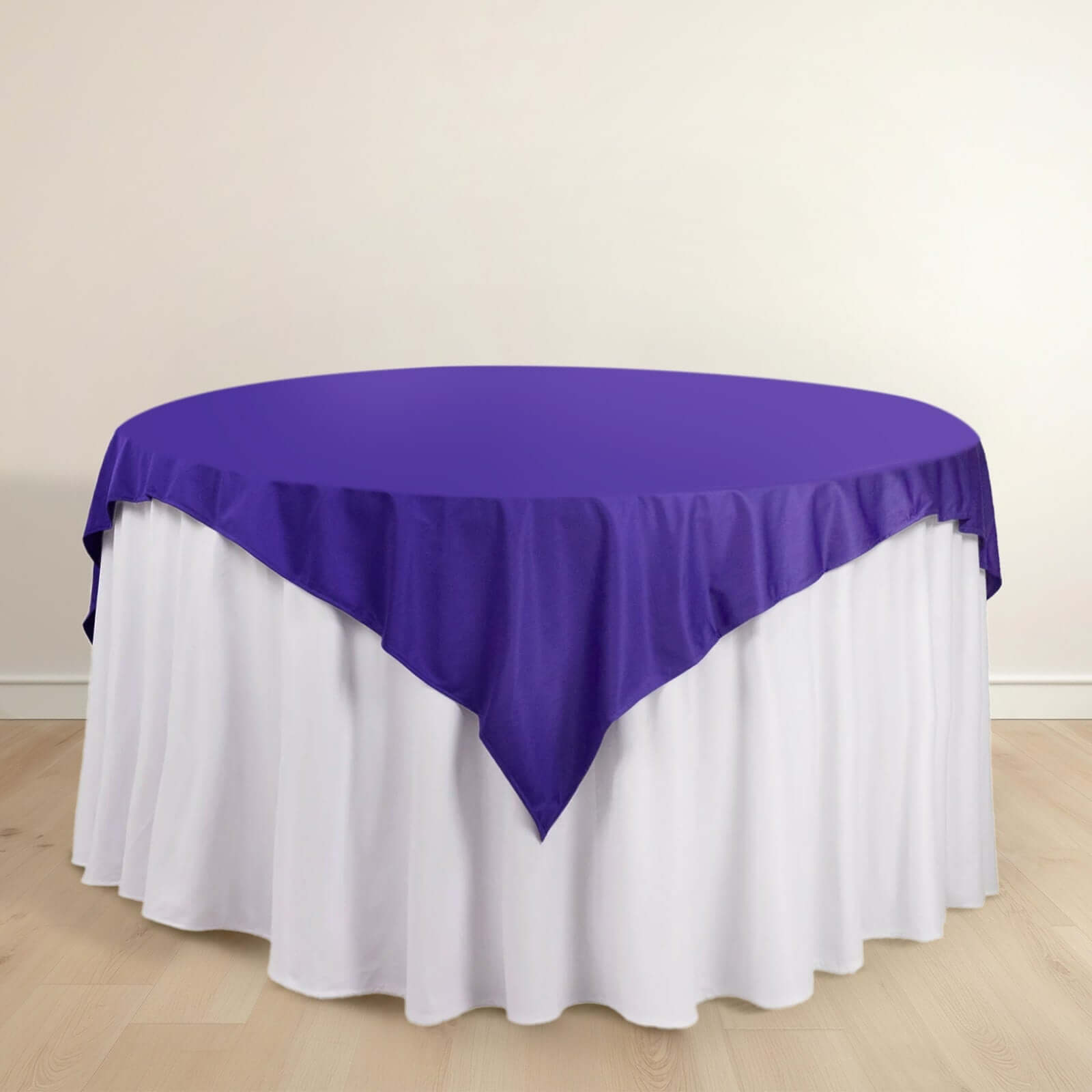 Hot! Purple 70x70 Premium Wrinkle-Free & Stain-Resistant Scuba Table Overlay