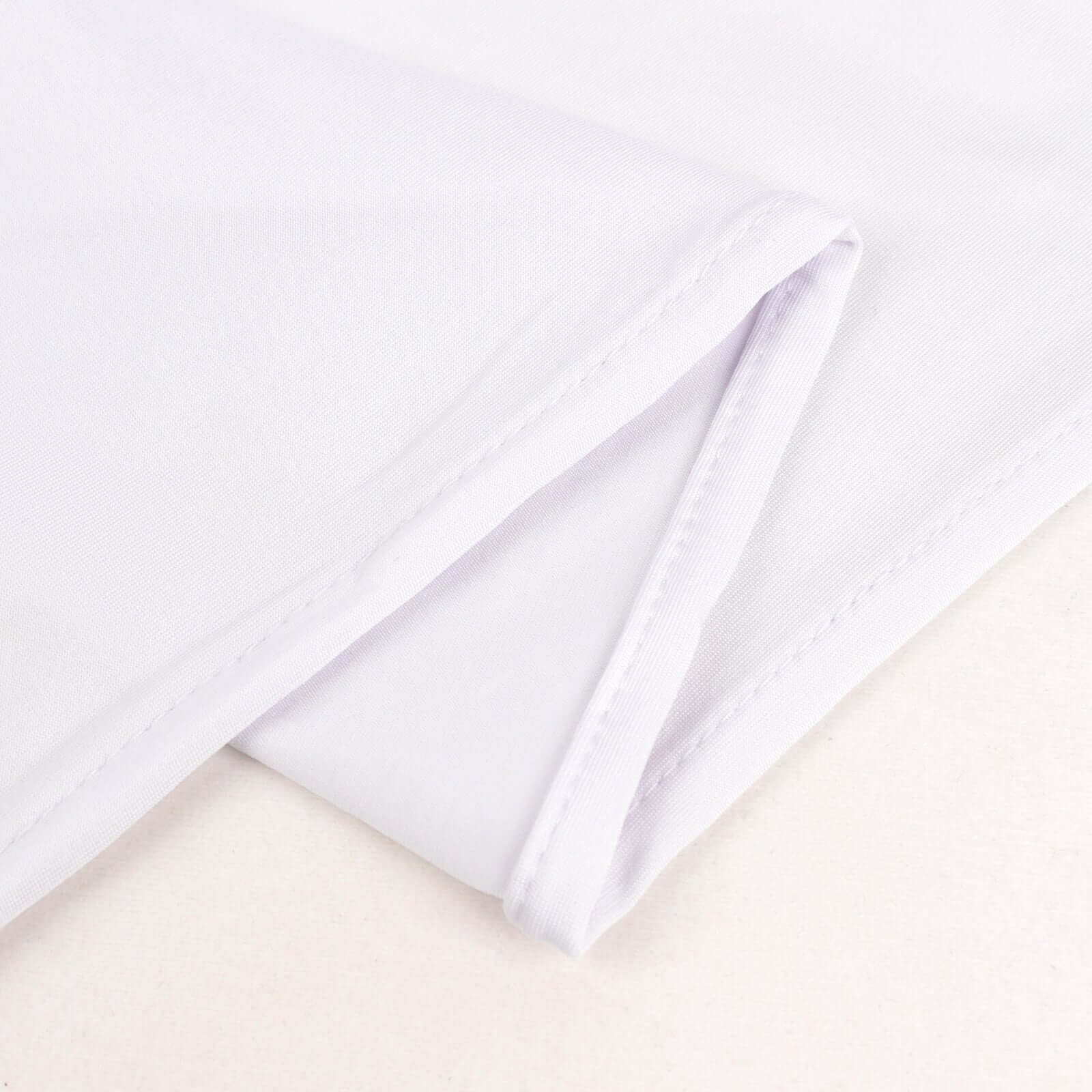 Premium White Spandex 4-Way Stretch Fabric Roll for DIY Crafts - 60 Inches by 10 Yards