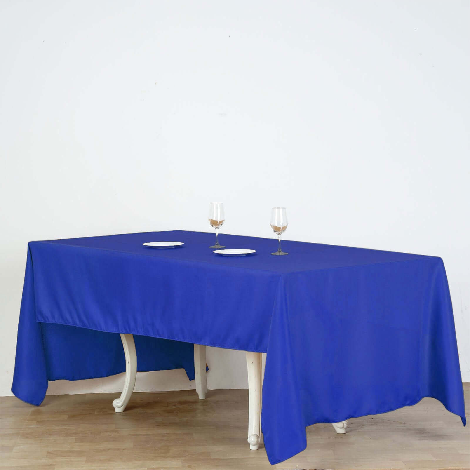 Hot Sale! Wrinkle-Resistant Royal Blue Polyester Rectangle Tablecloth 60x126