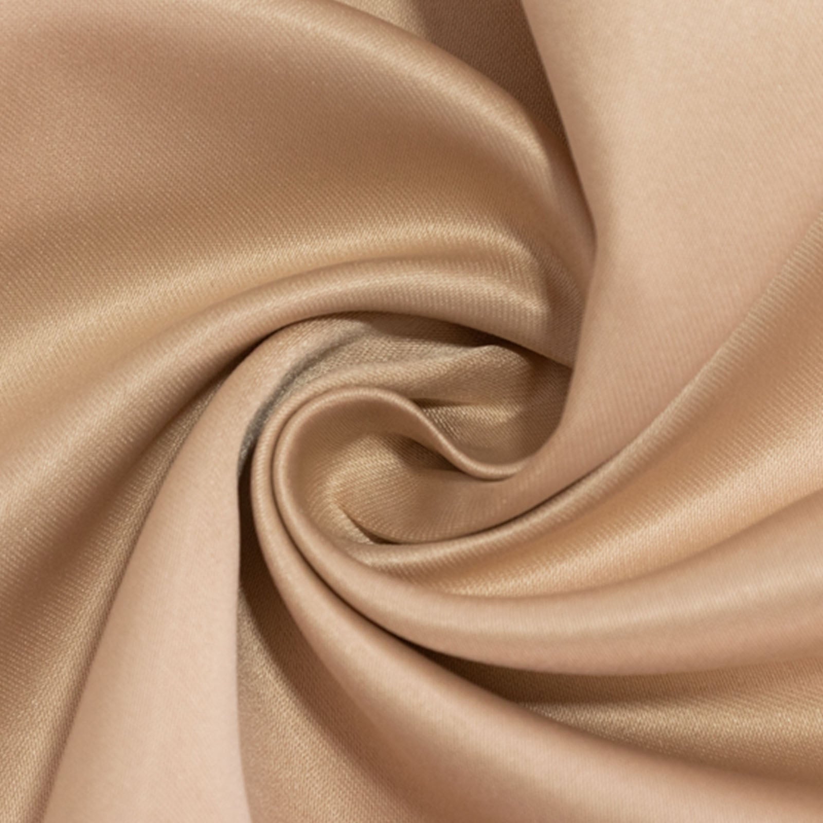 5-Pack Nude Lamour Satin 20x20 Dinner Napkins with Soft Matte Finish - Great Value!