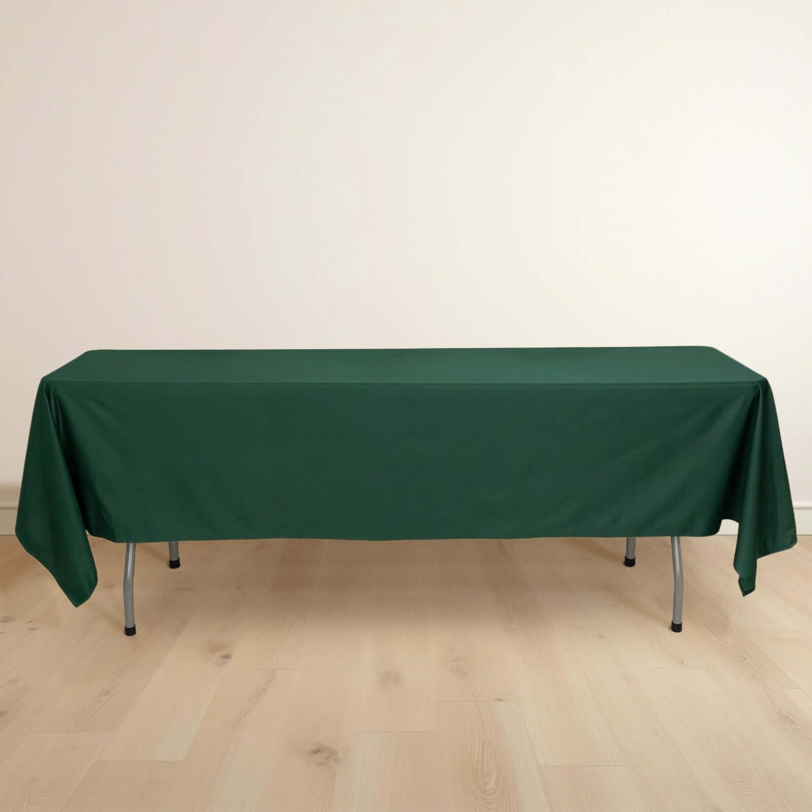 Exclusive Premium Scuba 60x102 Rectangular Tablecloth in Hunter Emerald Green - Wrinkle & Stain Free