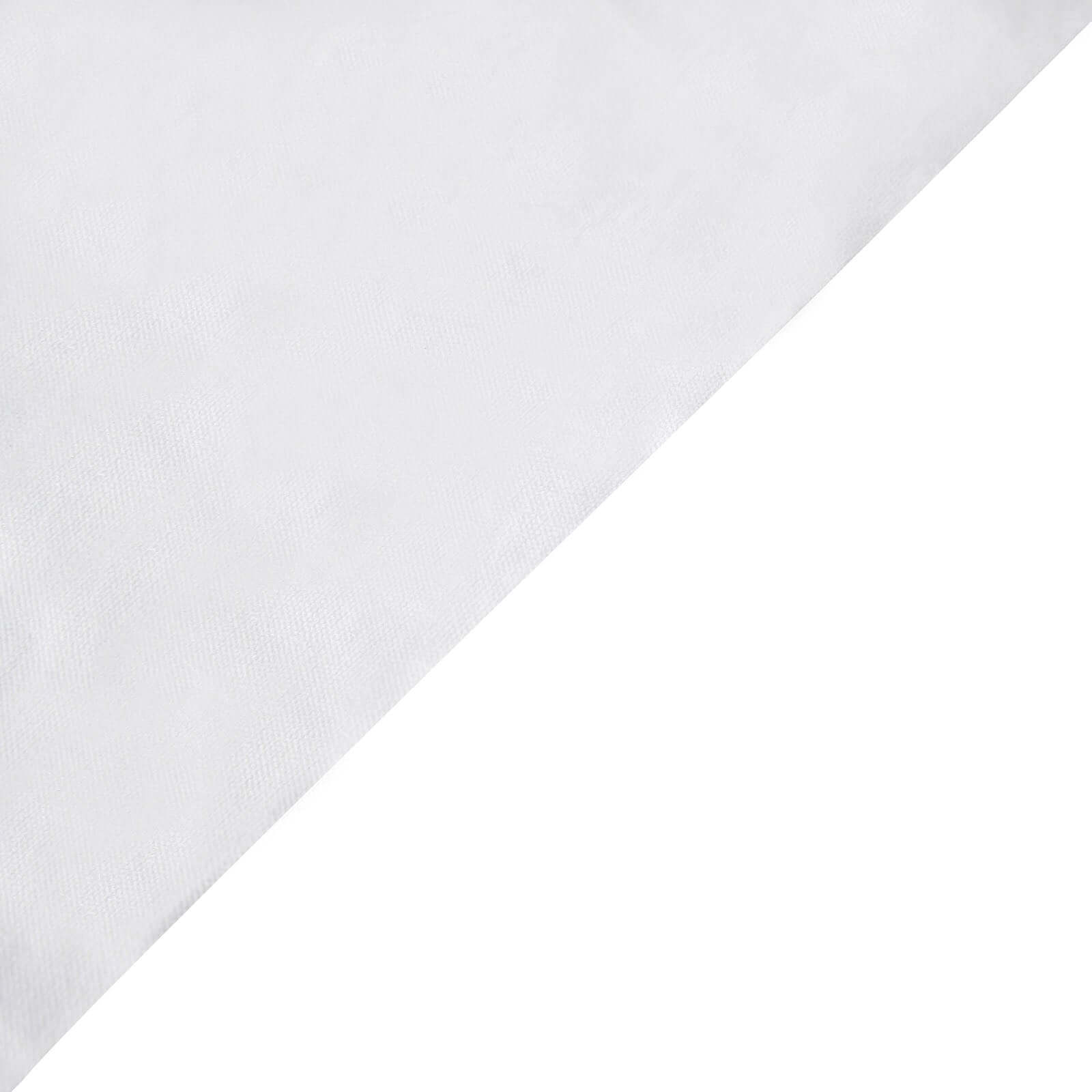 Disposable White Airlaid Rectangle Tablecloth 50x108 - Linen - Like for Easy Cleanup