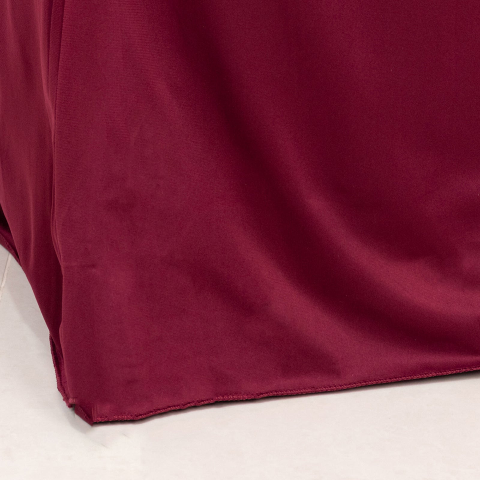 Hot! Burgundy Scuba Stretch Slim - Fit Chair Cover for Banquets, Wrinkle - Free & Durable
